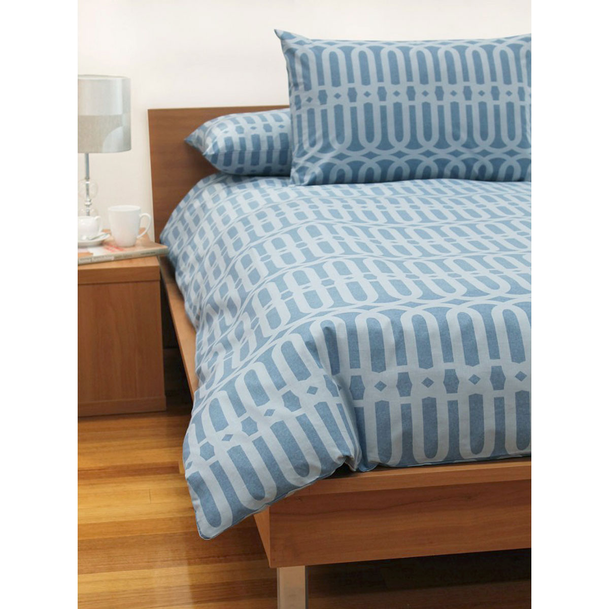 V442-WAM-QUILTCS-LINX-DENIM-DS-204695-00 Jason Linx Denim Quilt Cover Set Double - Image 1