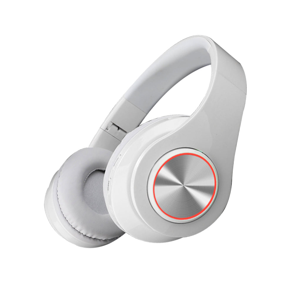 V462-MD-86-02-95735-00 Bluetooth 5.0 Wireless Earphones Foldable Headset Stereo Headphones (White) - Image 1