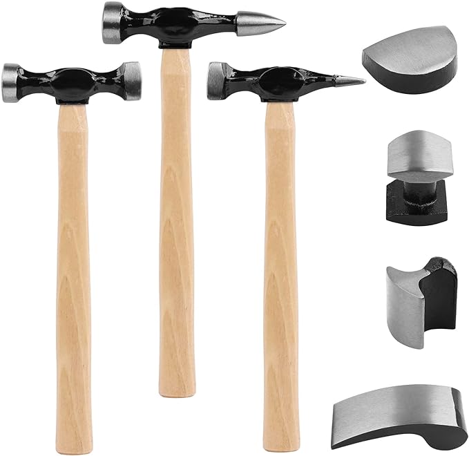 V465-66076-197097-00 SWANLAKE GARDEN TOOLS 7 Piece Auto Body Repair Kit, Auto Body Tools, Auto Body Repair Tools with Carbon Steel Hammer Heads (SW-66076) - Image 1