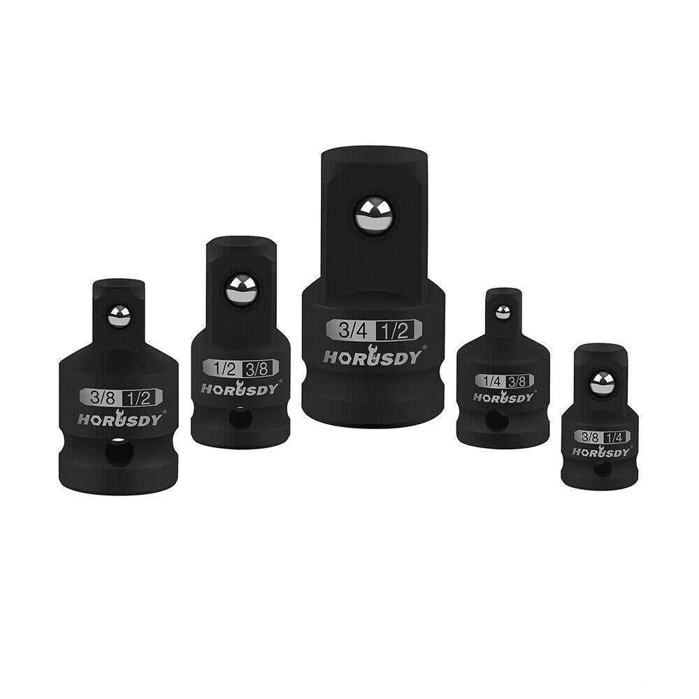 V465-97499-AU-85395-00 HORUSDY 5Pcs Impact Socket Adapter Set Socket Reducer 1/4 3/8 1/2 Inch Drive - Image 1