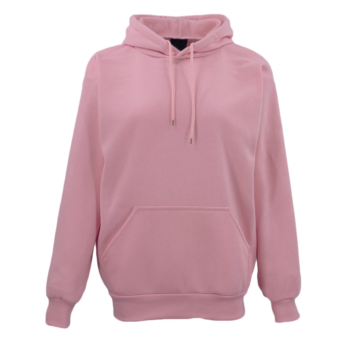 V474-382209-99668-00 Adult Unisex Men's Basic Plain Hoodie Pullover Sweater Sweatshirt Jumper XS-8XL, Dusty Pink, XL - Image 1