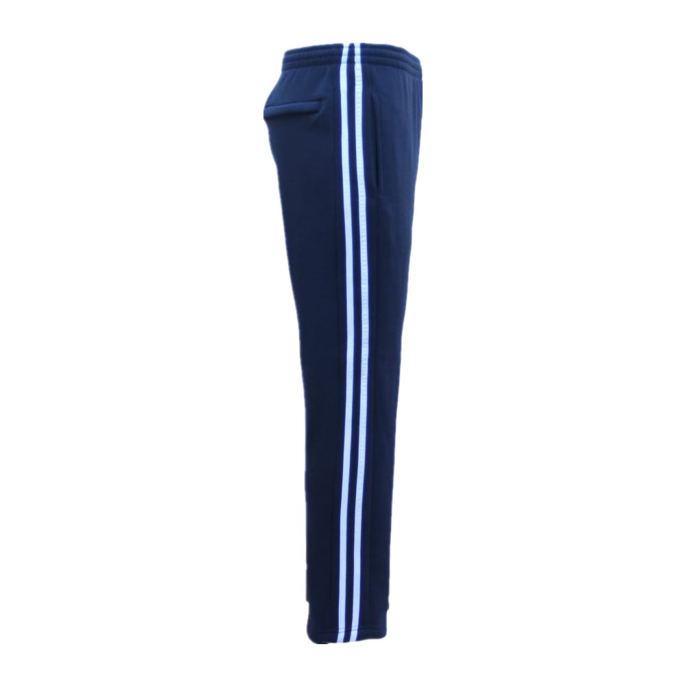 V474-424131-101883-00 Men's Fleece Casual Sports Track Pants w Zip Pocket Striped Sweat Trousers S-6XL, Navy, 5XL - Image 1