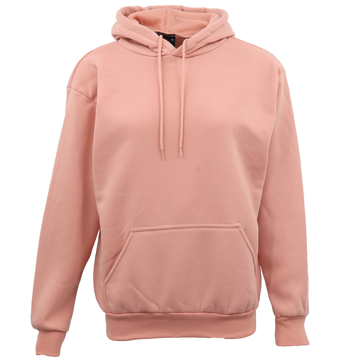 V474-536645-99981-00 Adult Unisex Men's Basic Plain Hoodie Pullover Sweater Sweatshirt Jumper XS-8XL, Wash Pink, 3XL - Image 1