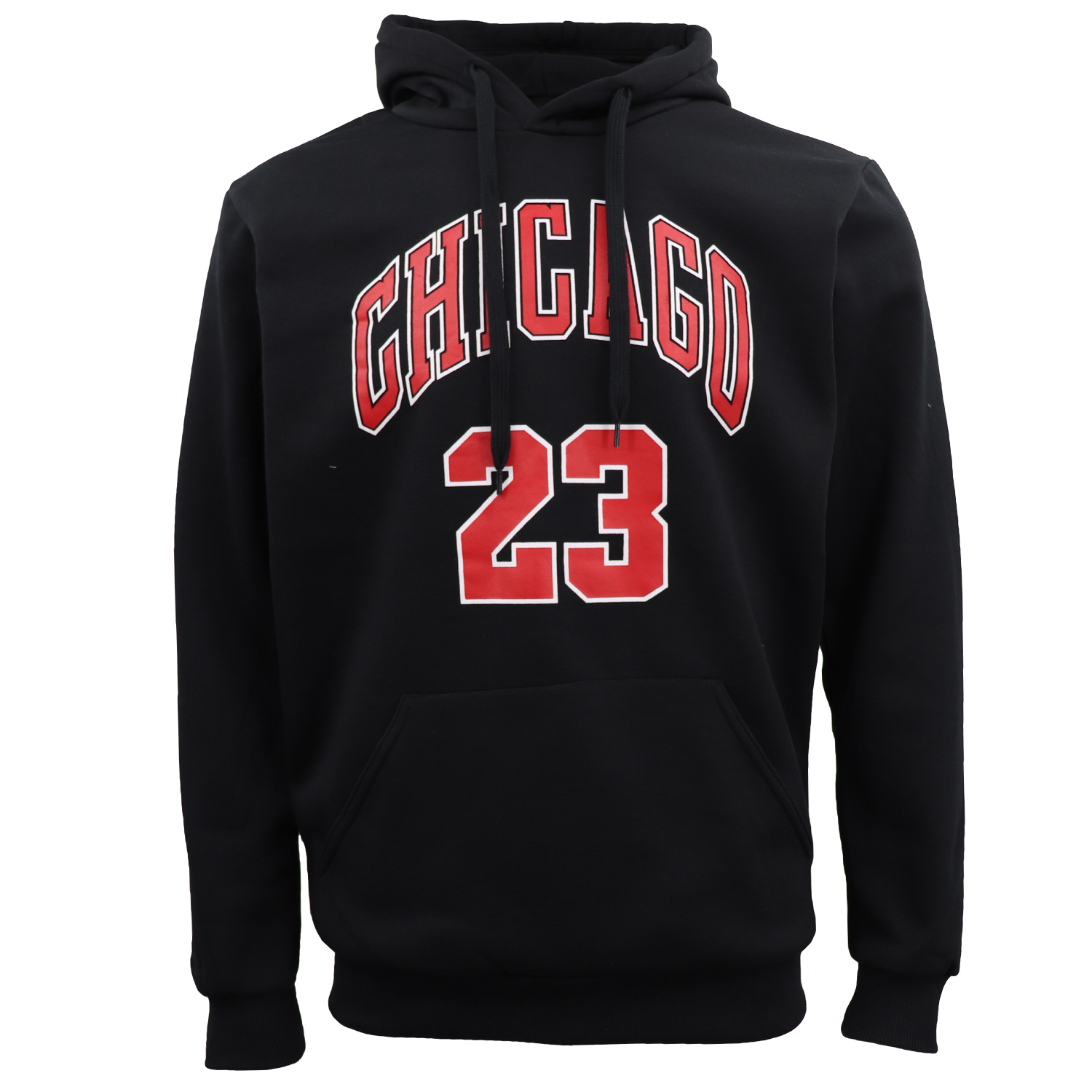 V474-602545-102197-00 Men's Fleece Pullover Hoodie Jacket Sports Jumper Jersey Chicago Golden State, Black - Chicago 23, 3XL - Image 1