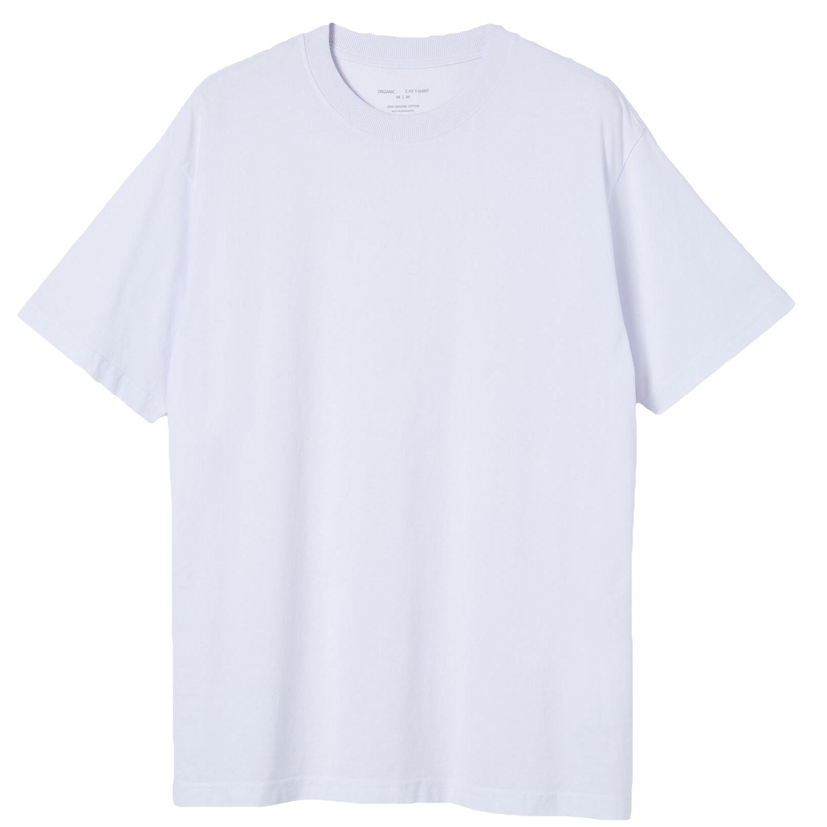 V474-613167-100302-00 Adult 100% Cotton T-Shirt Unisex Men's Basic Plain Blank Crew Tee Tops Shirts, White, M - Image 1
