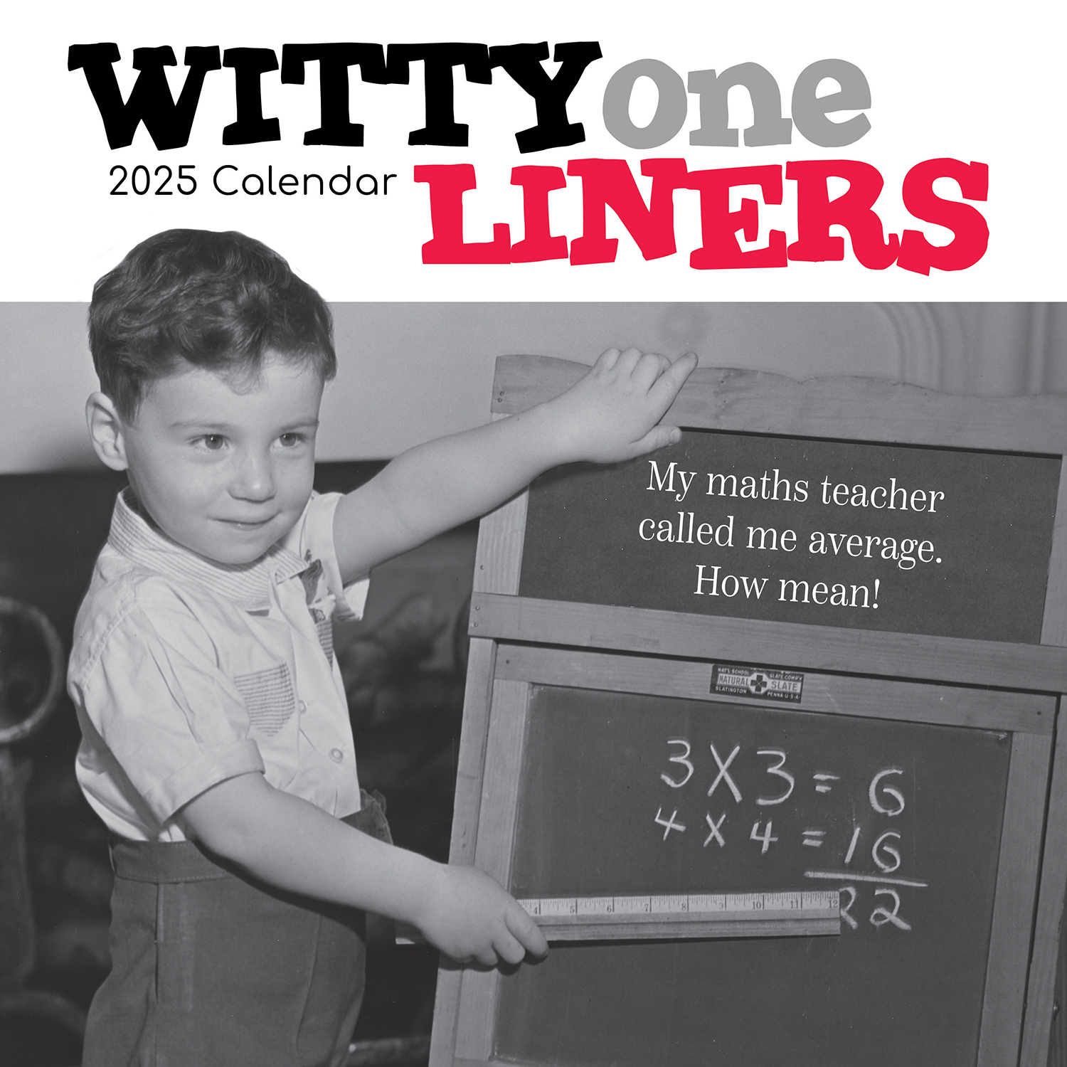 V474-690273-202505281220-00 Witty One Liners - 2025 Square Wall Calendar 16 Months Premium Planner New Year - Image 1