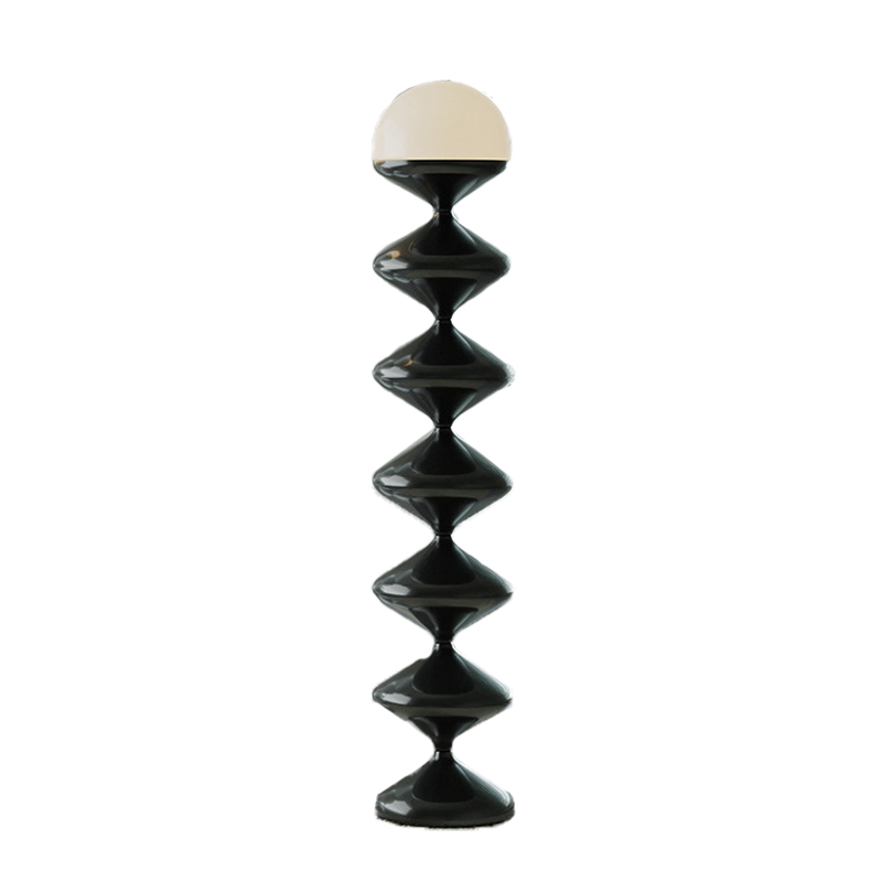 V488-FLNG-BK-88788-00 LED Dimmable Column Floor Lamp Hula Decorative Standing Lamps Tall Corner Light - Image 1