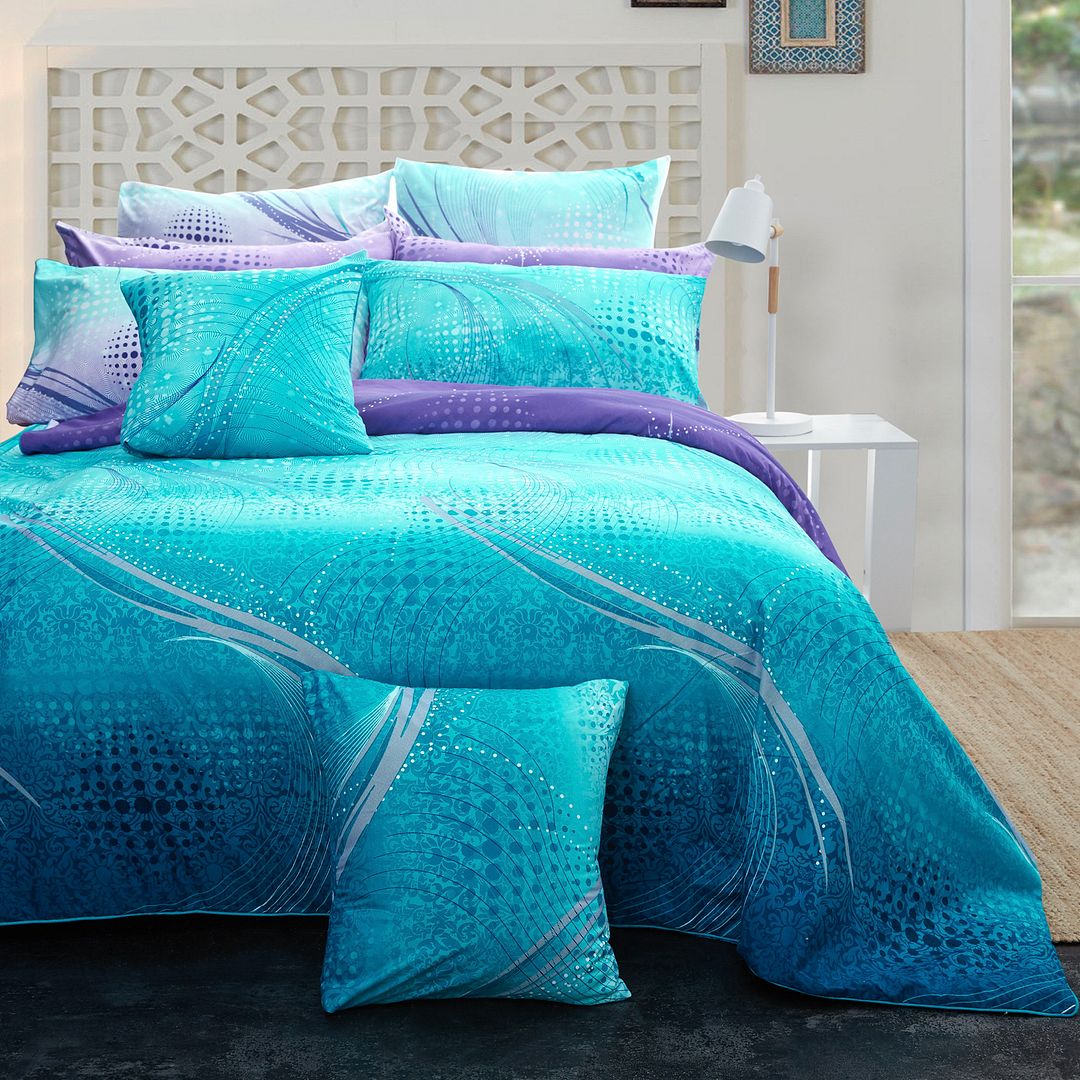 V493-MKS-007-88255-00 Vitara King Single Size Quilt/Duvet Cover Set - Image 1