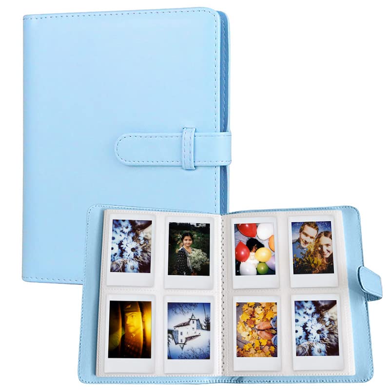 V522-256-BLUE-89887-00 LIFEBEA 256 Pockets Photo Album for Fujifilm Instax Mini 11 12 9 40 Evo Liplay 8 7+ Instant Camera, Photo Album for Polaroid Kodak HP Zink 2x3" Photo (Blue) - Image 1