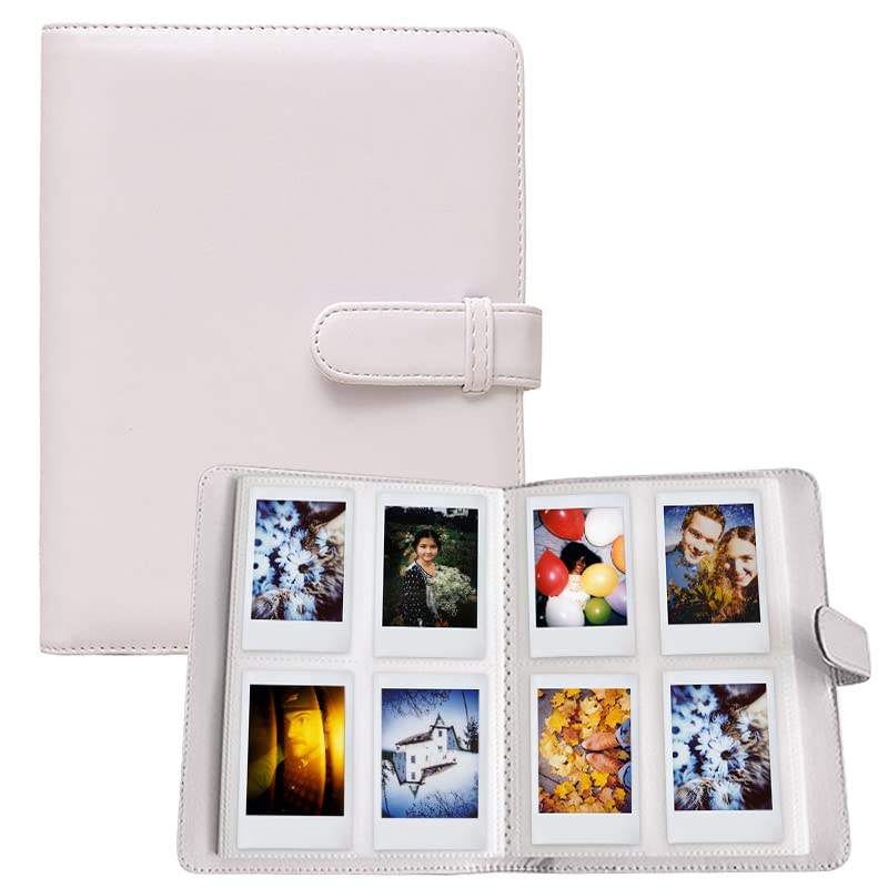 V522-256-WHITE-89885-00 LIFEBEA 256 Pockets Photo Album for Fujifilm Instax Mini 11 12 9 40 Evo Liplay 8 7+ Instant Camera, Photo Album for Polaroid Kodak HP Zink 2x3" Photo (White) - Image 1