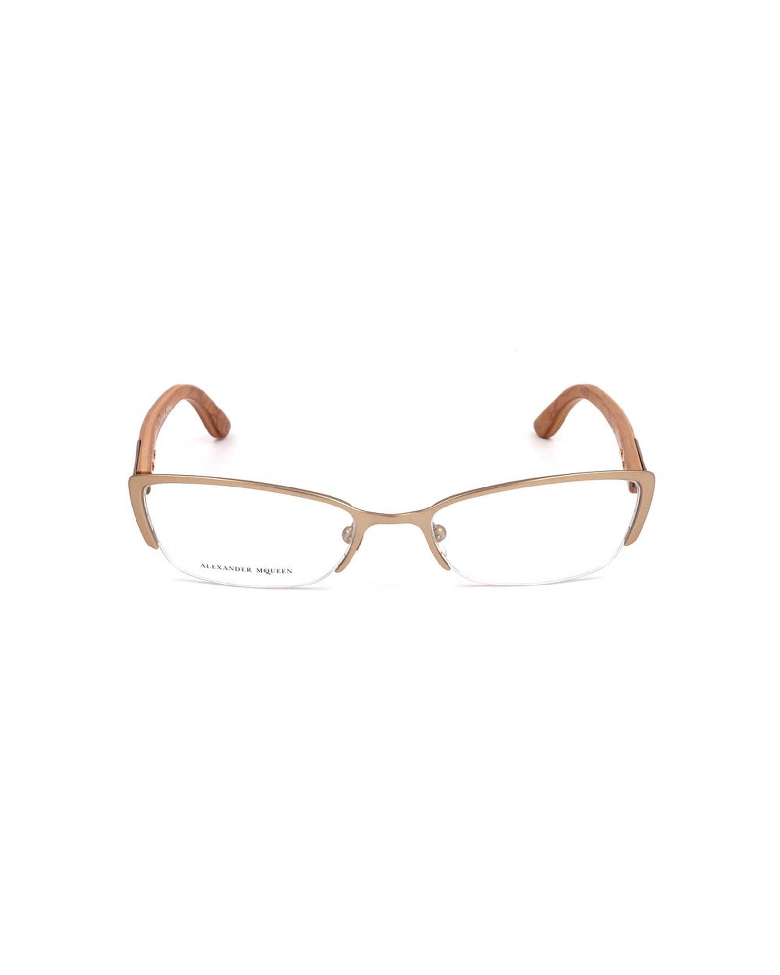 V539-AMAMQ4183WCXAC-202506111552-00 Alexander McQueen Women's Brown Metal Frames - One Size - Image 1