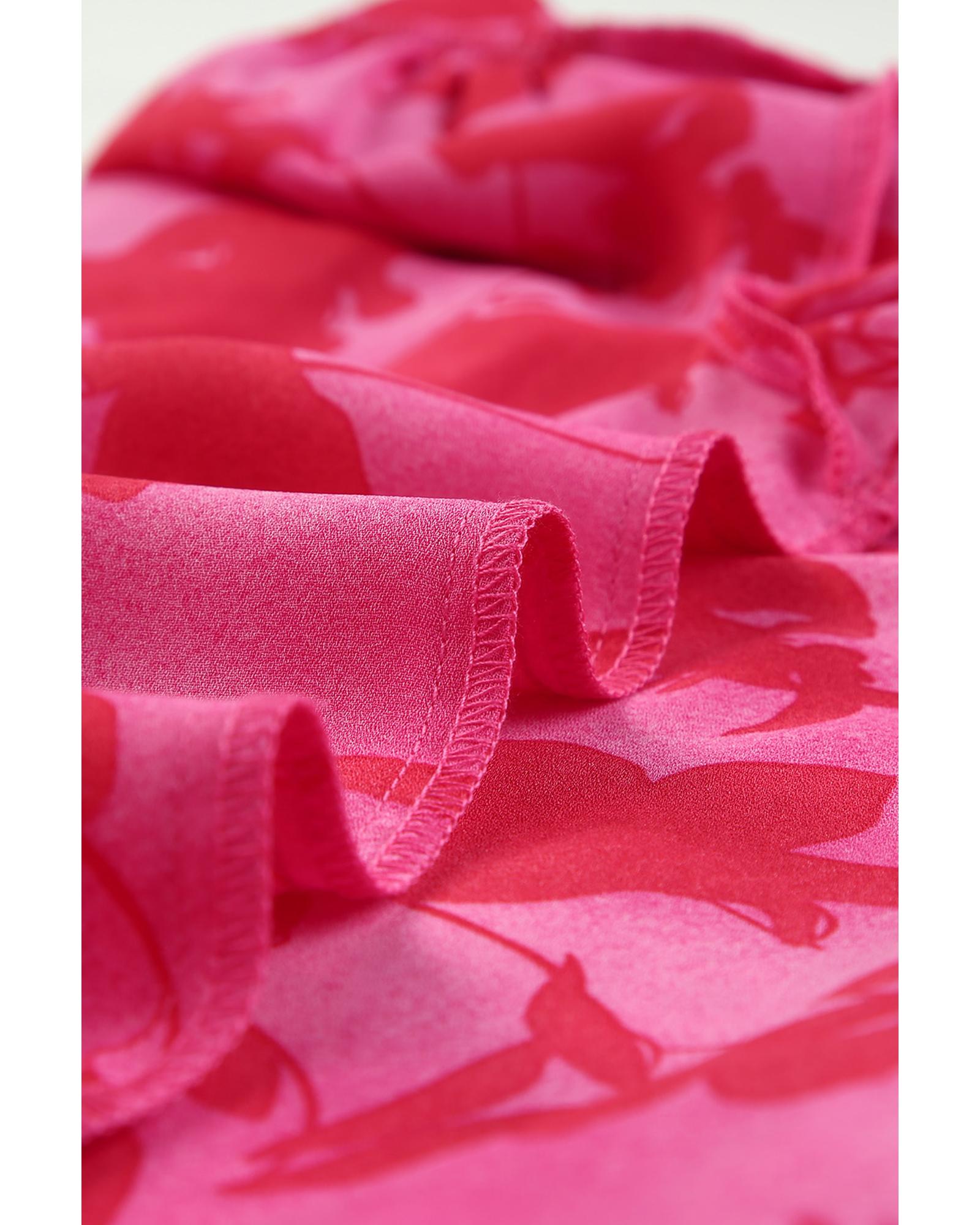 V539-AZEXDC25116608-6-S-202508291235-00 Azura Exchange Ruffled Floral Print Blouse - S - Image 1