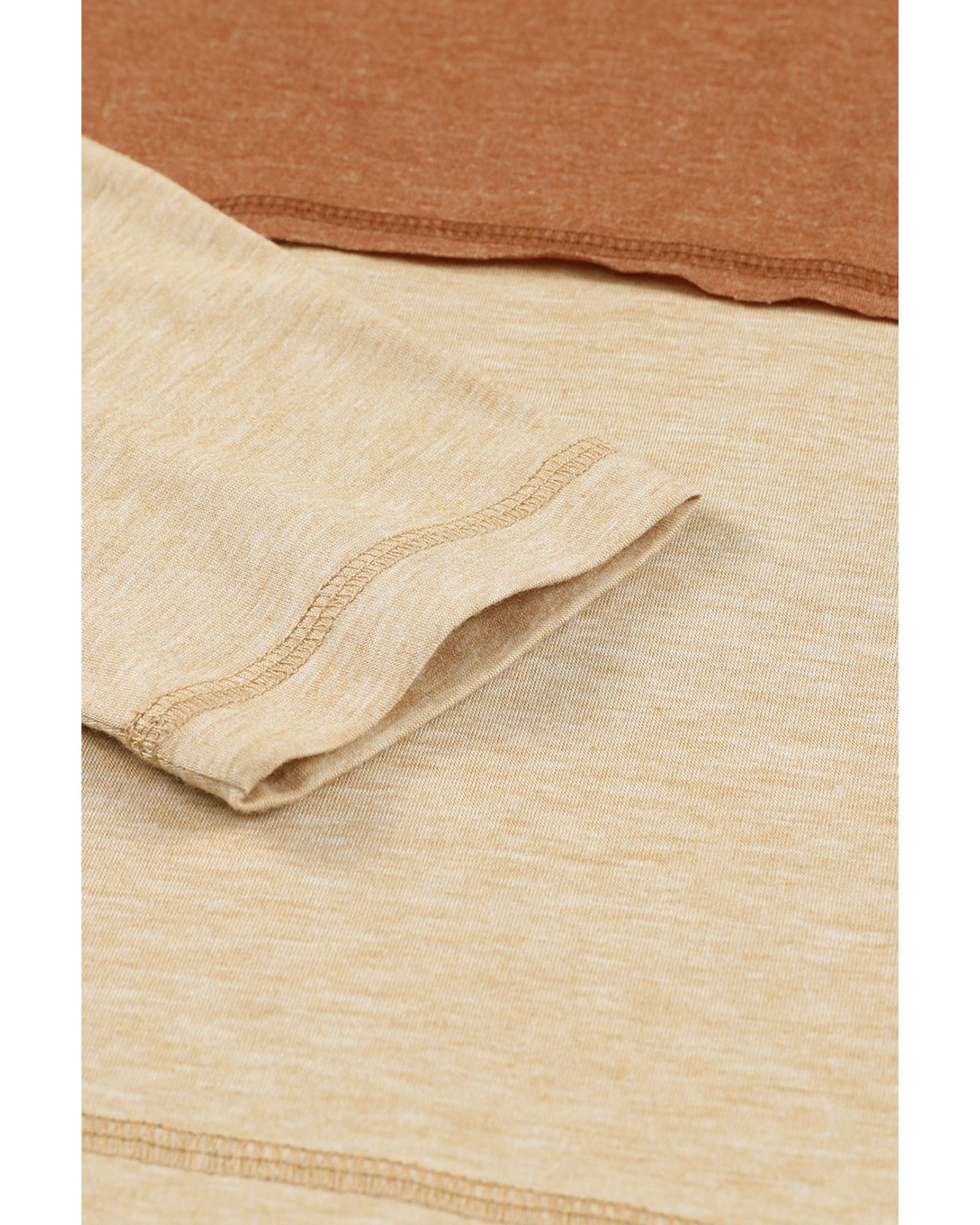 V539-AZEXDC25117808-14-S-202508260115-00 Azura Exchange Color Block Henley Top - S - Image 1