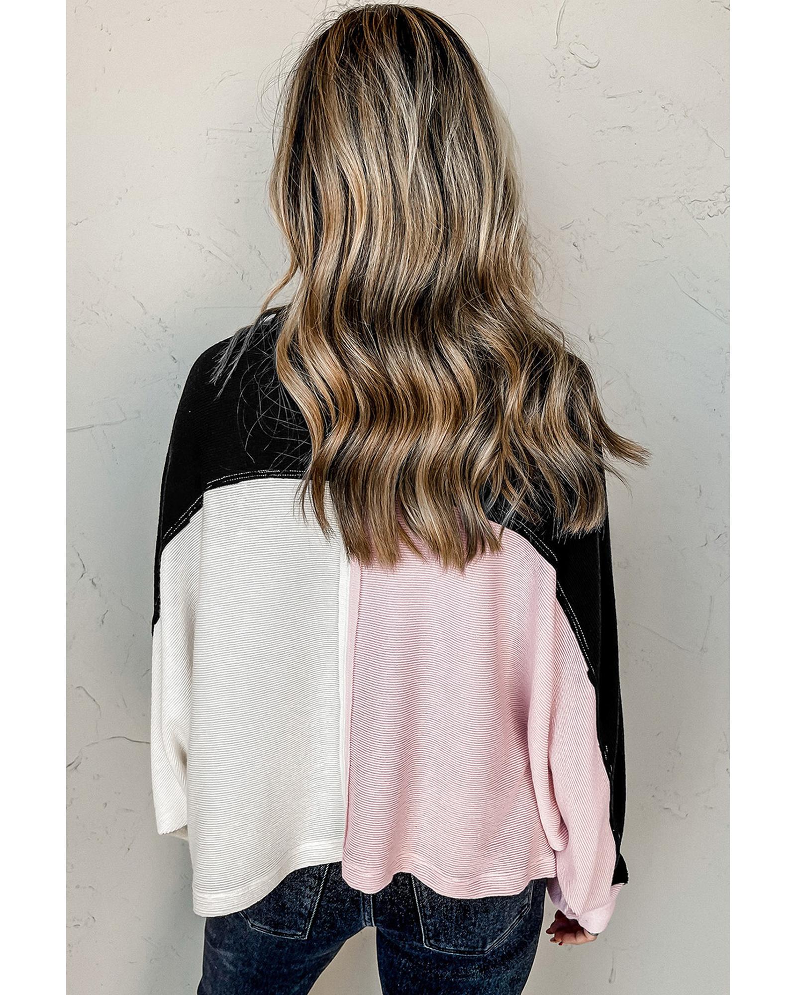 V539-AZEXDC25122226-22-XL-202509010145-00 Azura Exchange Colorblock Flap Pockets Henley Collared Top - XL - Image 1