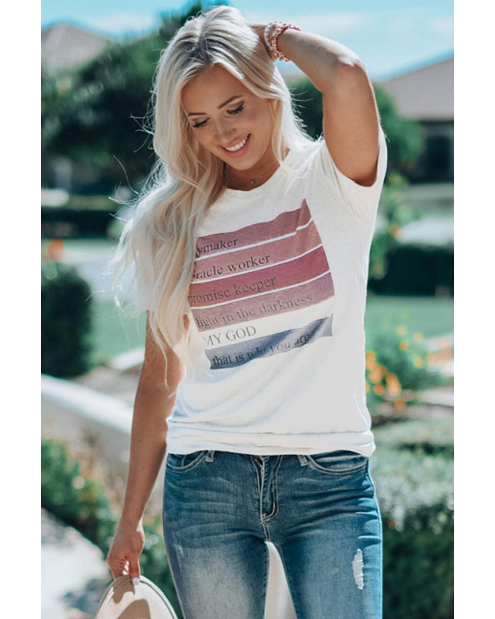 V539-AZEXDC25215681-1-L-202508260815-00 Azura Exchange Graphic Print Crewneck T-Shirt - L - Image 1