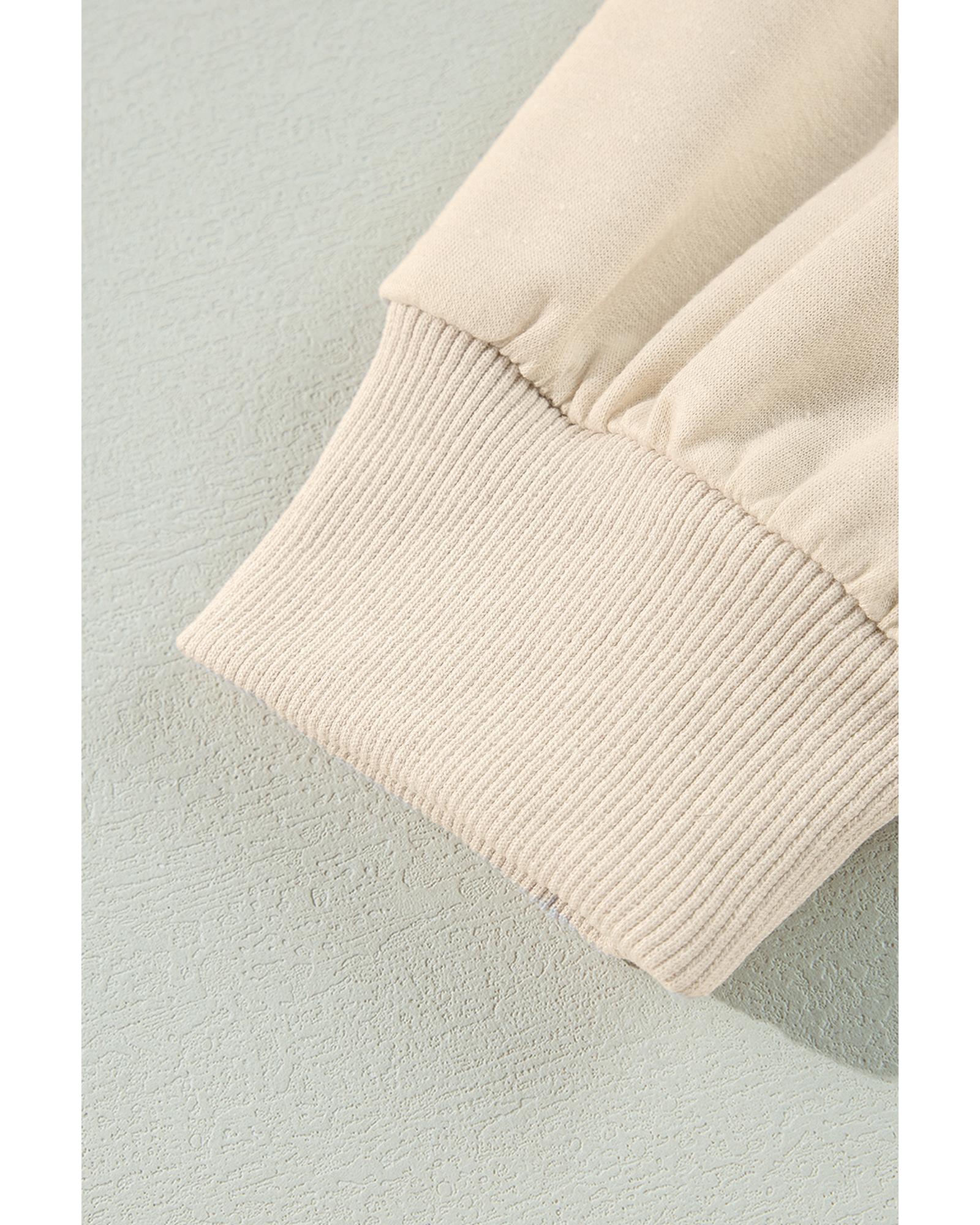 V539-AZEXDC25226356-P2015-M-202508270900-00 Jet Stream Solid Color Ruffled Shoulder Long Sleeve Blouse - M - Image 1