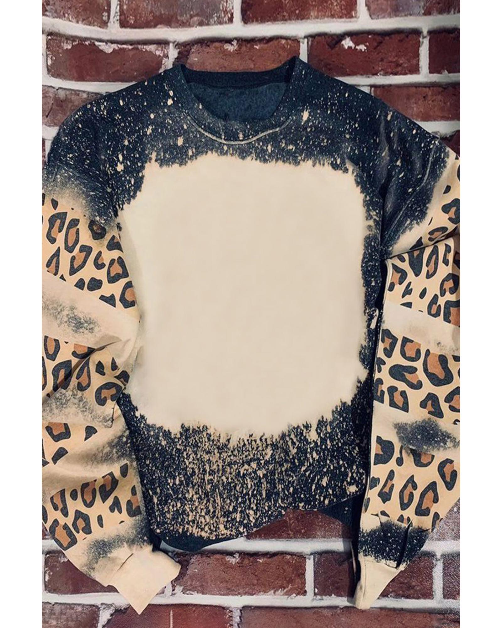 V539-AZEXDC25313083-2-L-202508270055-00 Azura Exchange Leopard Tie Dye Sweatshirt - L - Image 1