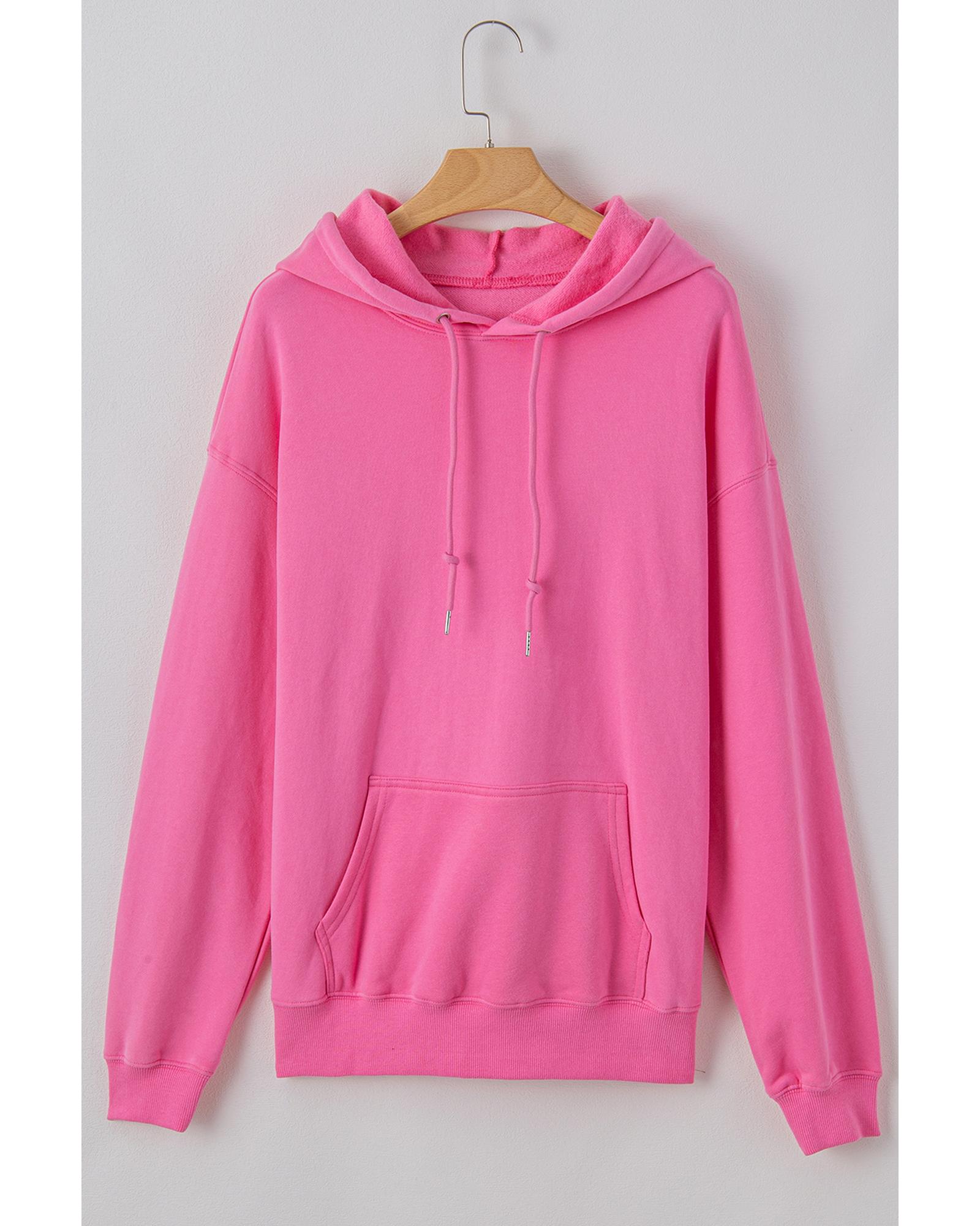 V539-AZEXDC25316608-P3010-2XL-202508270820-00 Bonbon Fleece Lined Kangaroo Pocket Drawstring Chunky Hoodie - 2XL - Image 1