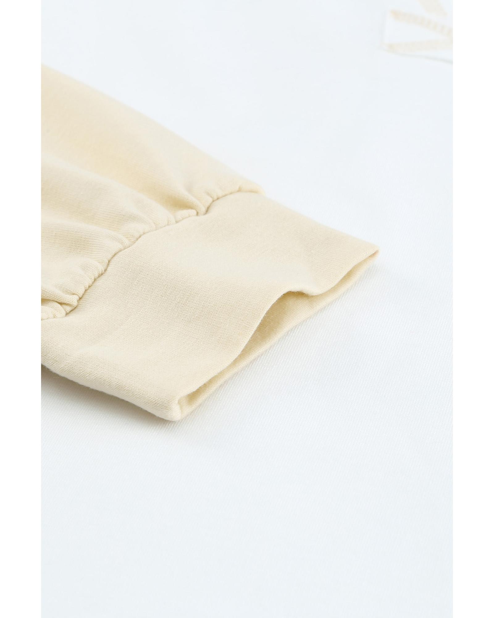 V539-AZEXDC2538098-16-XL-202508252305-00 Azura Exchange Colorblock V Neck Long Sleeve Hoodie - XL - Image 1