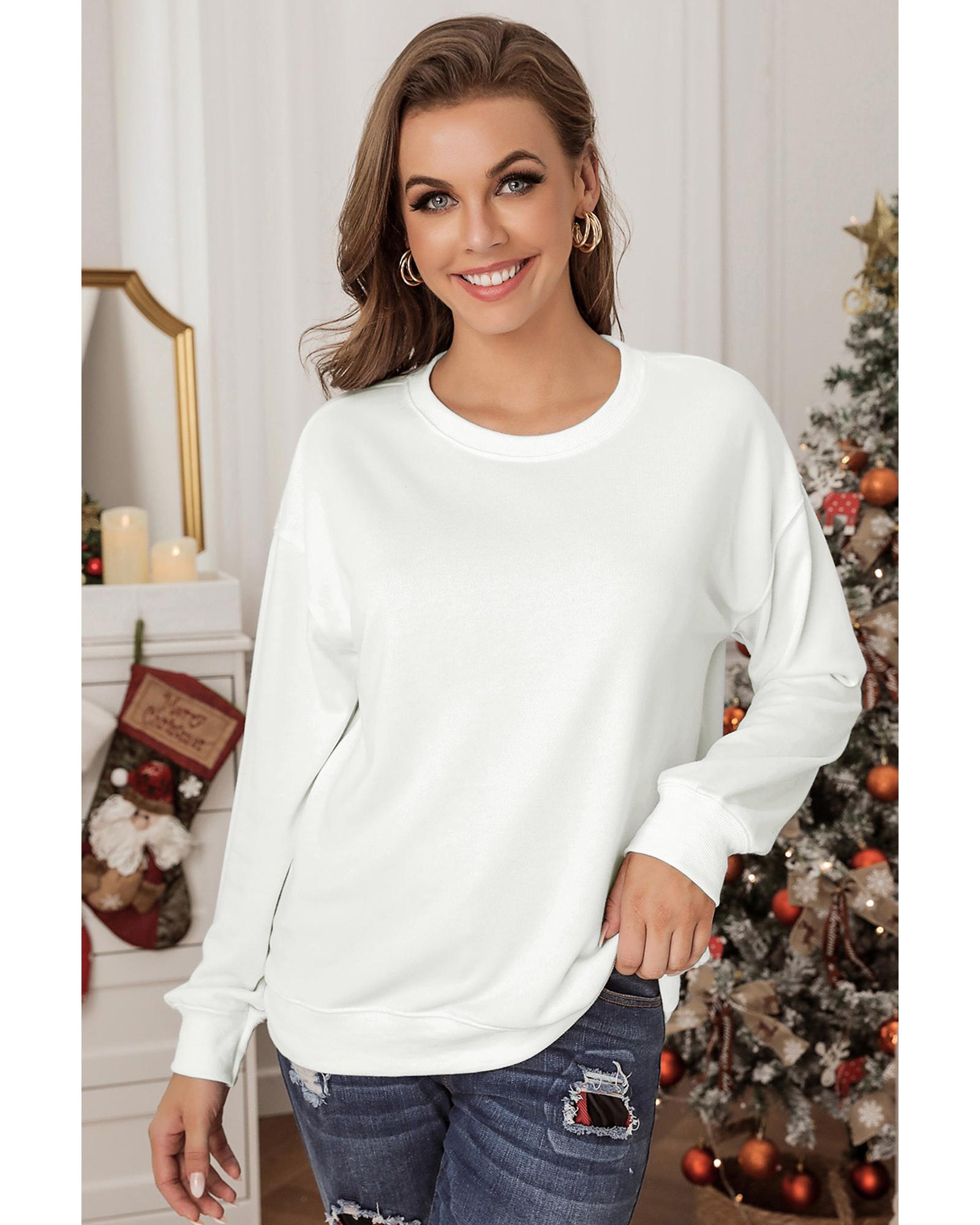 V539-AZEXDC2538318-15-XL-202508262115-00 Azura Exchange Plain Crew Neck Pullover Sweatshirt - XL - Image 1