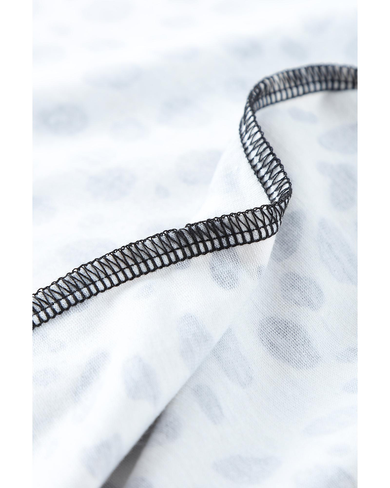 V539-AZEXDC2568832-2-S-202506131425-00 Black Gradient Leopard Split Neck Tank Top - S - Image 1