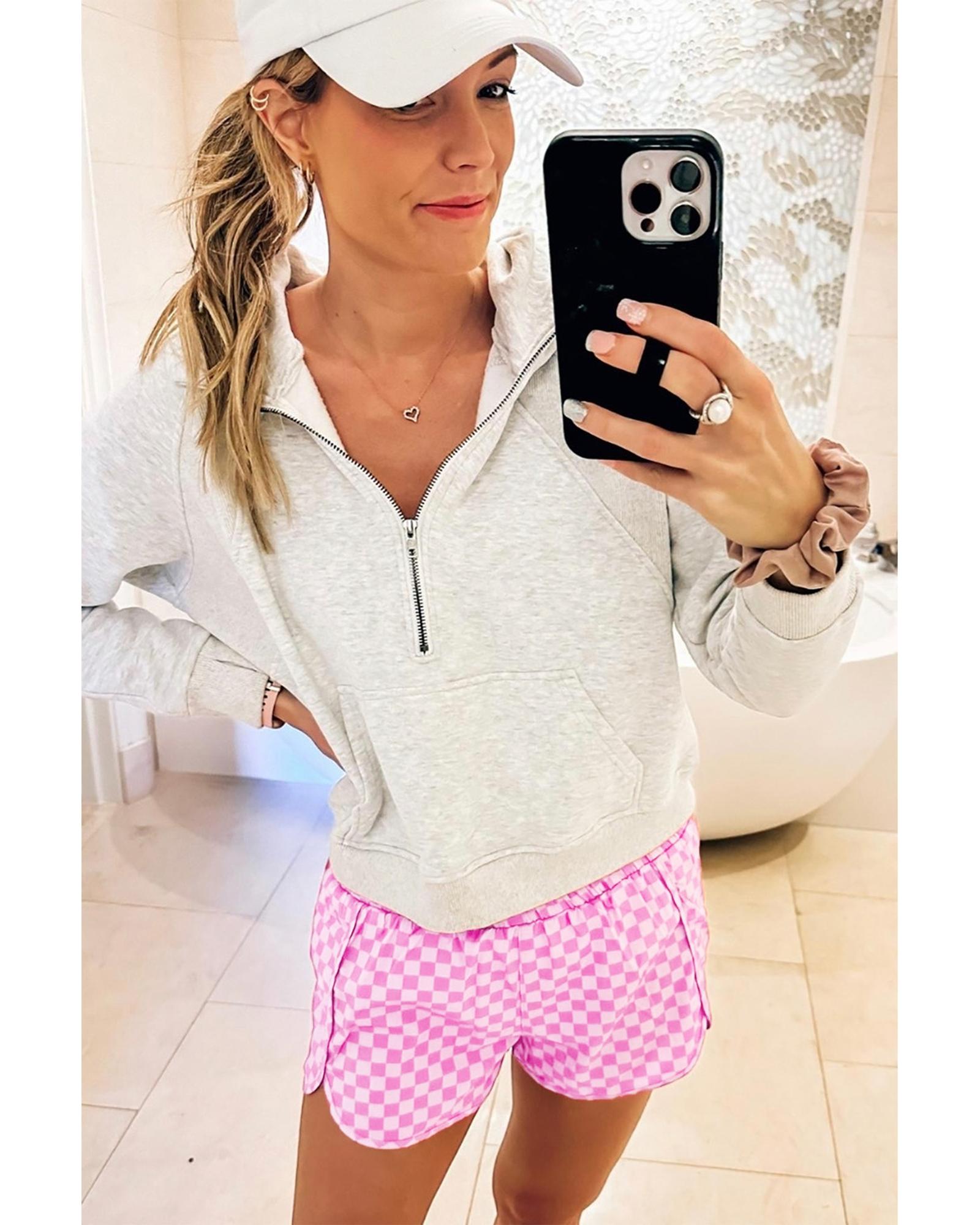 V539-AZEXDC731248-1010-XL-202508262220-00 Azura Exchange High Waisted Plaid Athletic Shorts - XL - Image 1