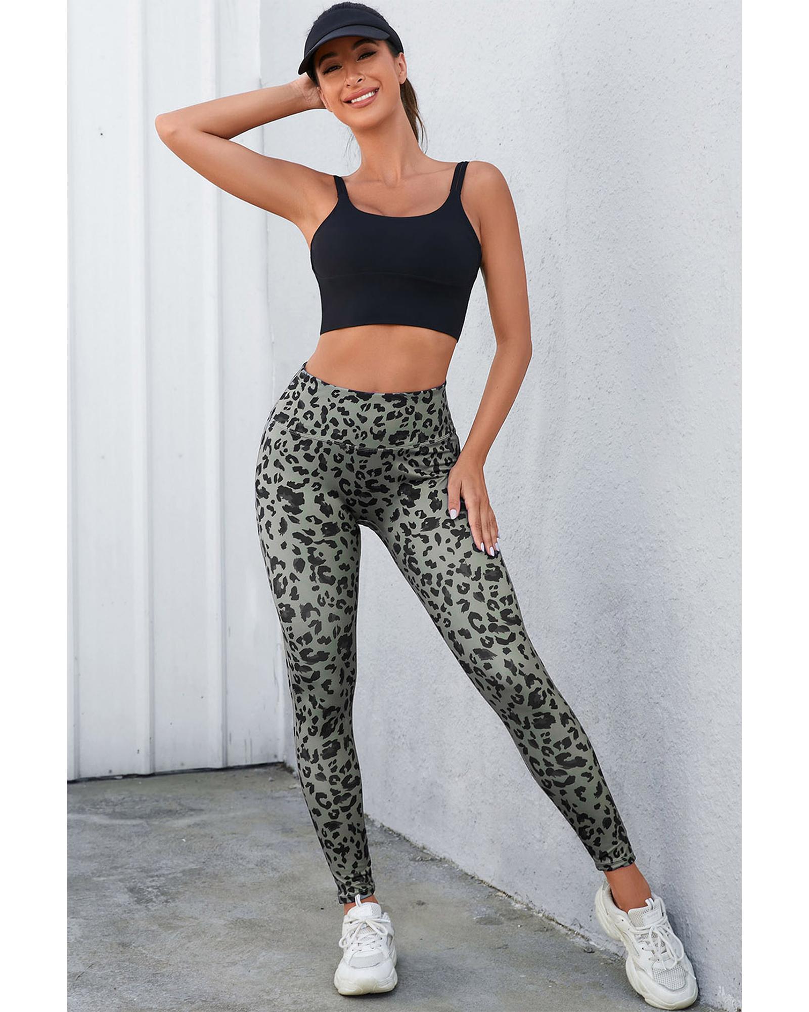 V539-AZEXDC761231-11-XL-202508261025-00 Azura Exchange Leopard Print Active Leggings - XL - Image 1