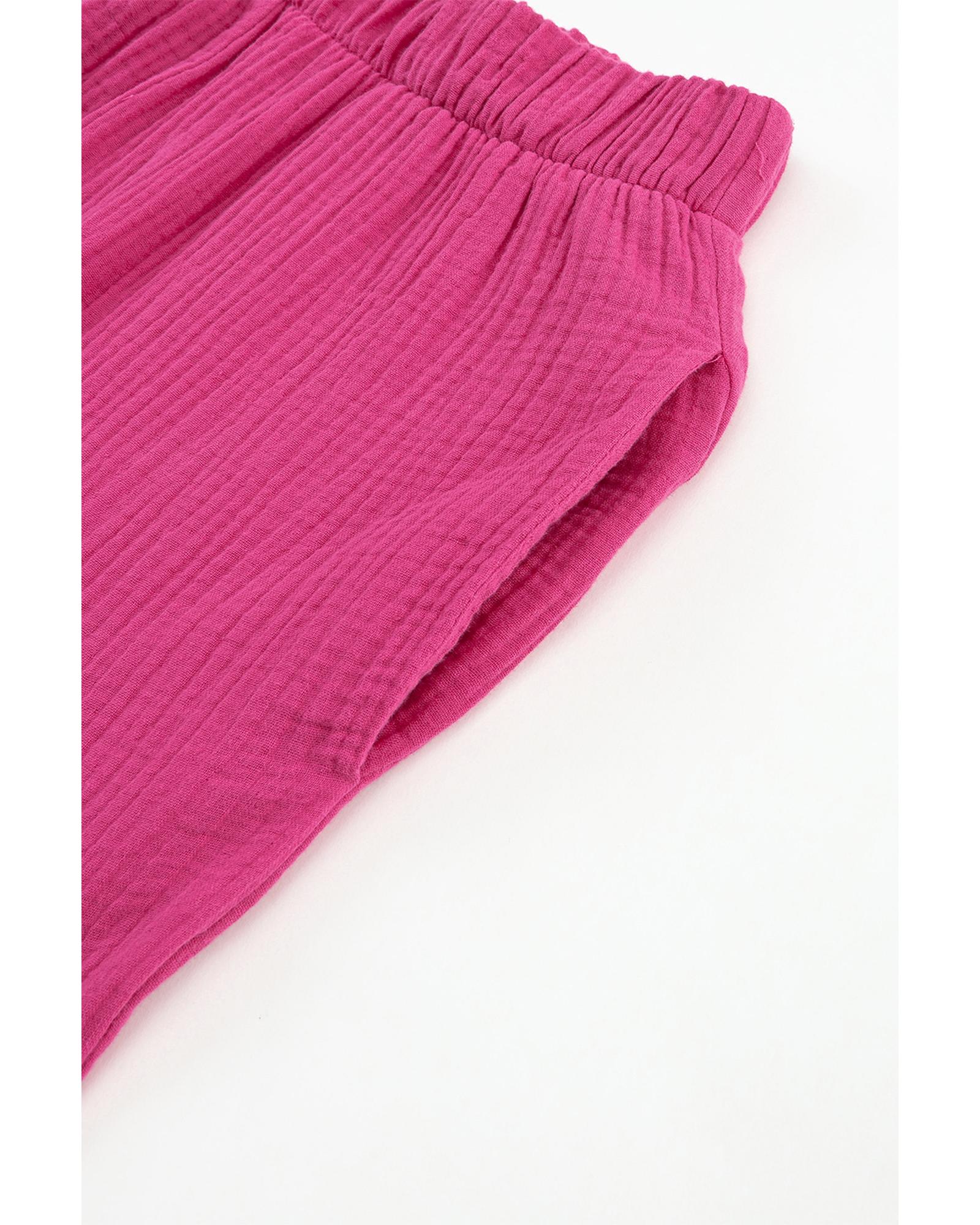 V539-AZEXDC7711844-6-S-202508290815-00 Azura Exchange Textured High Waist Ruffled Bell Bottom Pants - S - Image 1