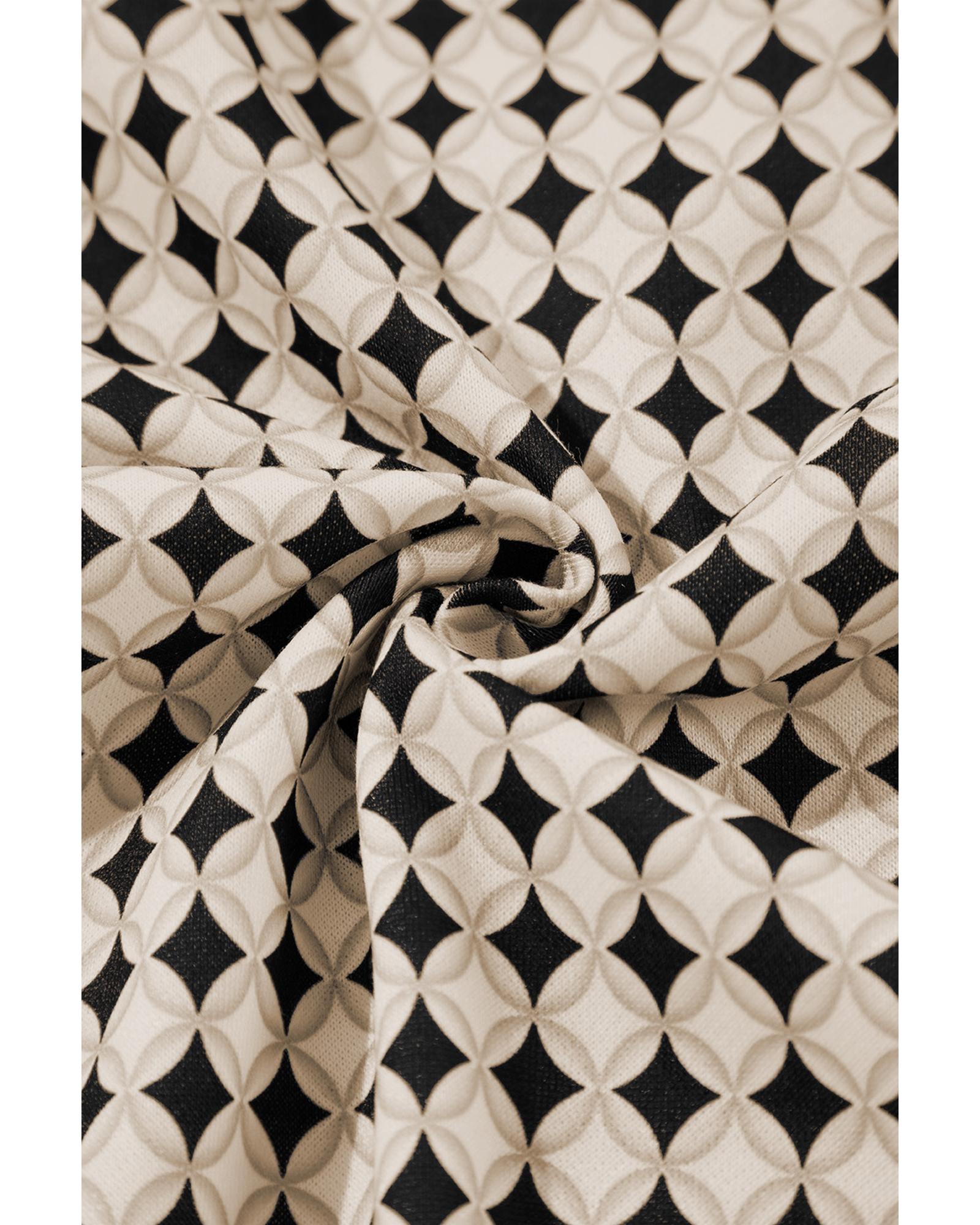 V539-AZEXPL253605-P220-1X-202506151811-00 Black Plus Size Two Tone Contrast Collared Pullover Sweatshirt - 1X - Image 1