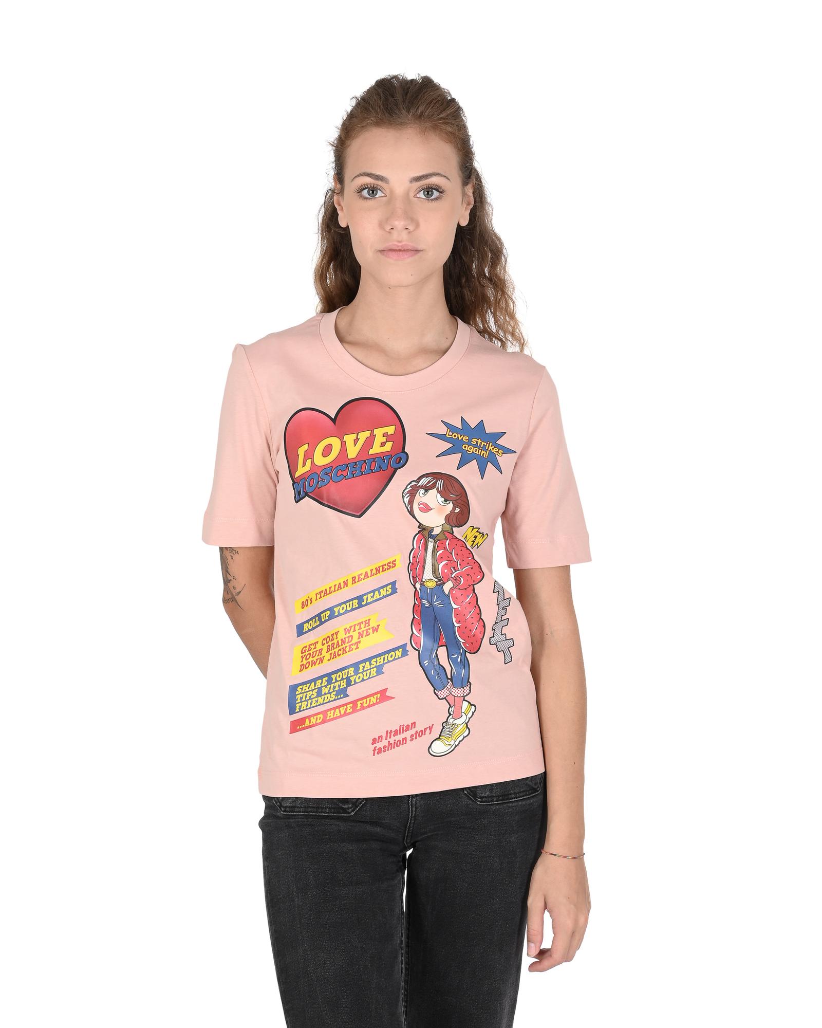 V539-BTB106884-202509011615-00 Powder Pink Cotton T-Shirt - 40 EU - Image 1