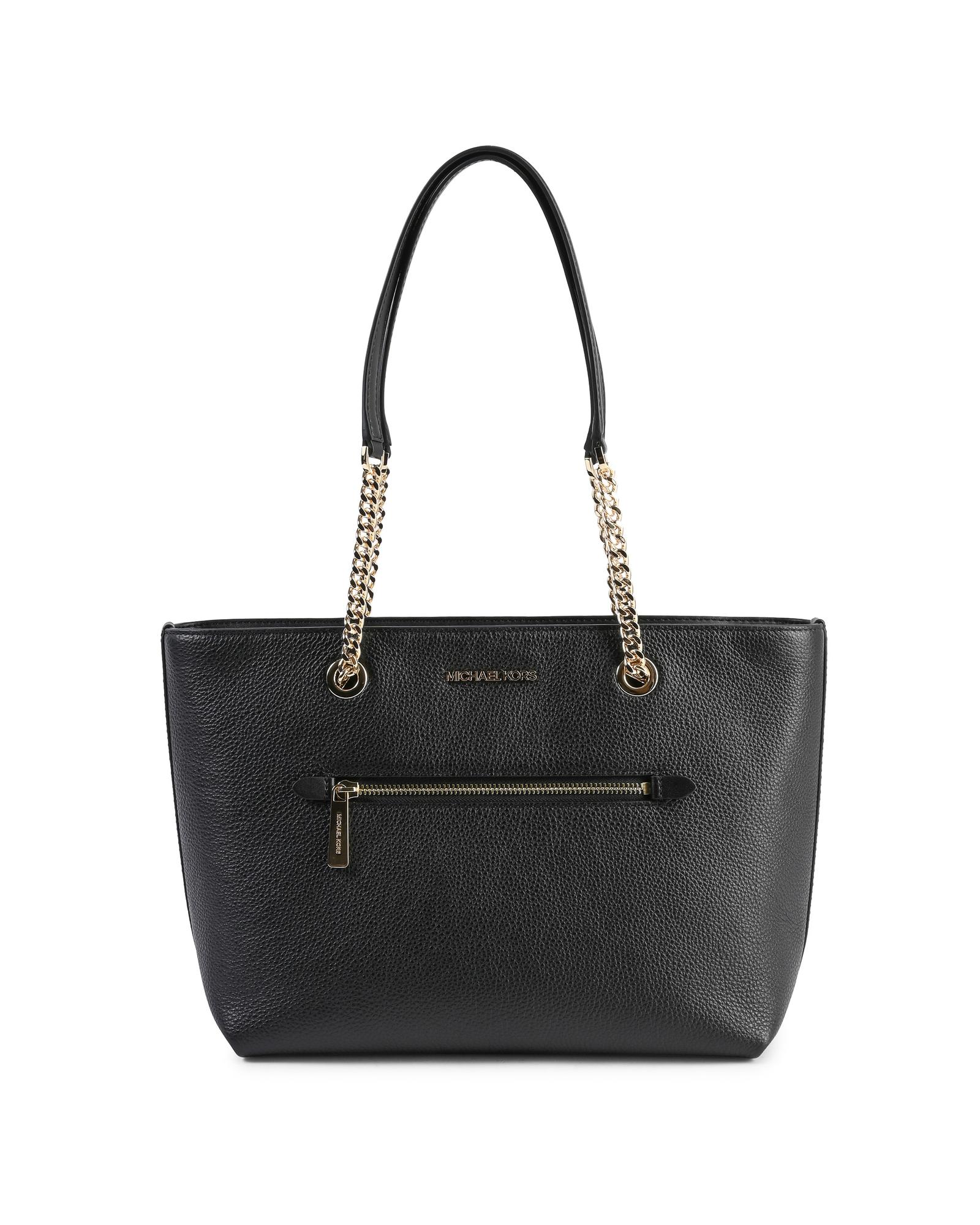 V539-BTB107061-202509011300-00 Leather Chain Tote Bag - One Size - Image 1