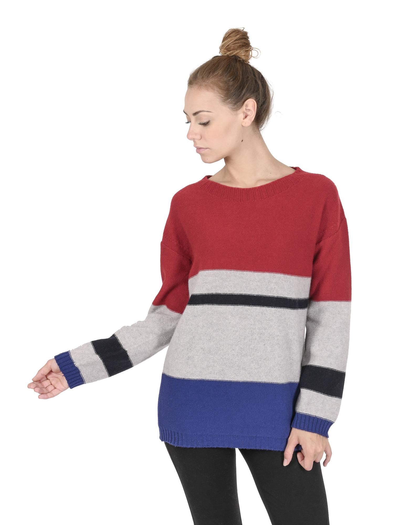 V539-BTB107626-202509011620-00 Premium Cashmere Boatneck Sweater - M - Image 1