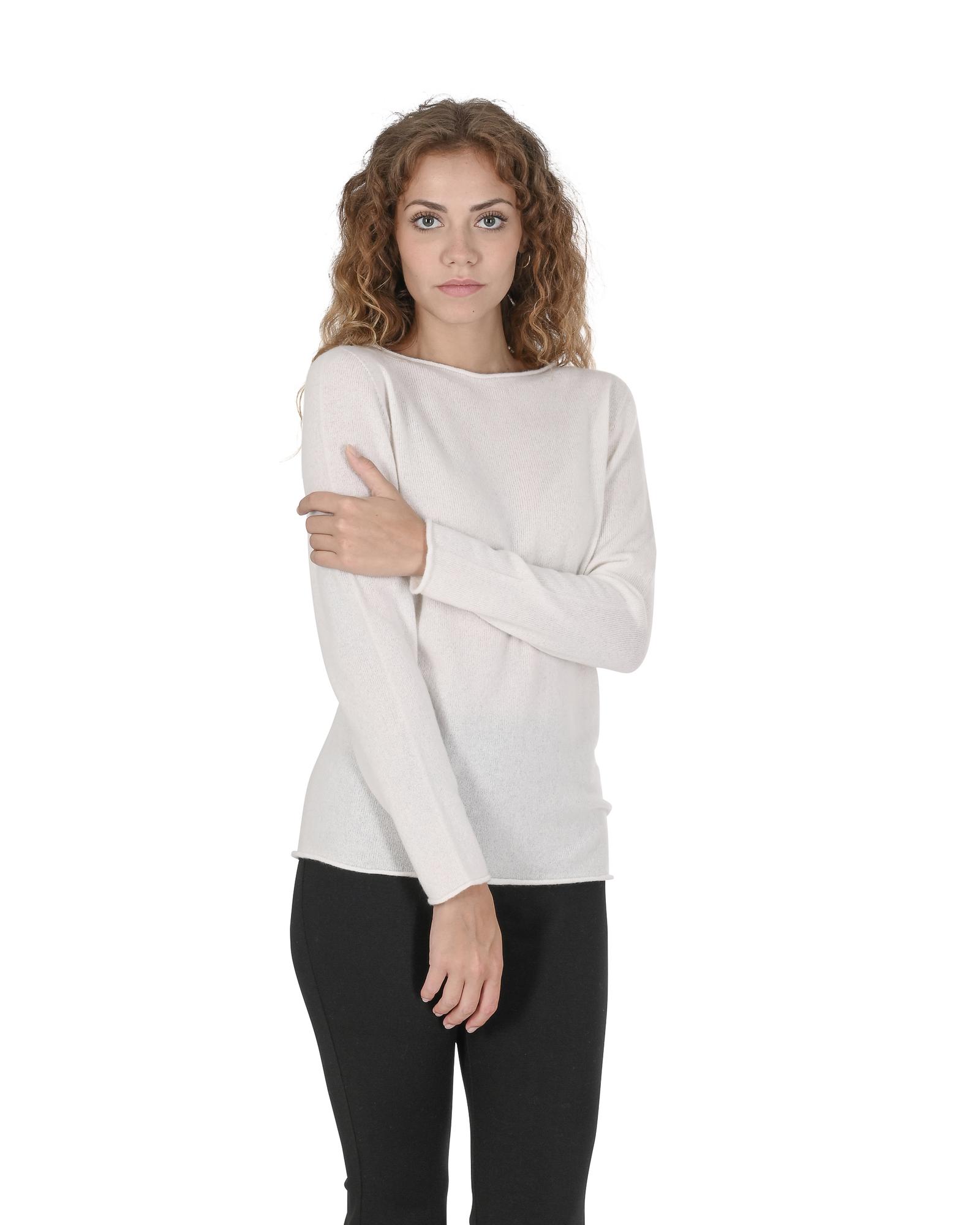 V539-BTB107662-202509010440-00 Cashmere Boatneck Sweater - Premium Quality Italian Craftsmanship - M - Image 1