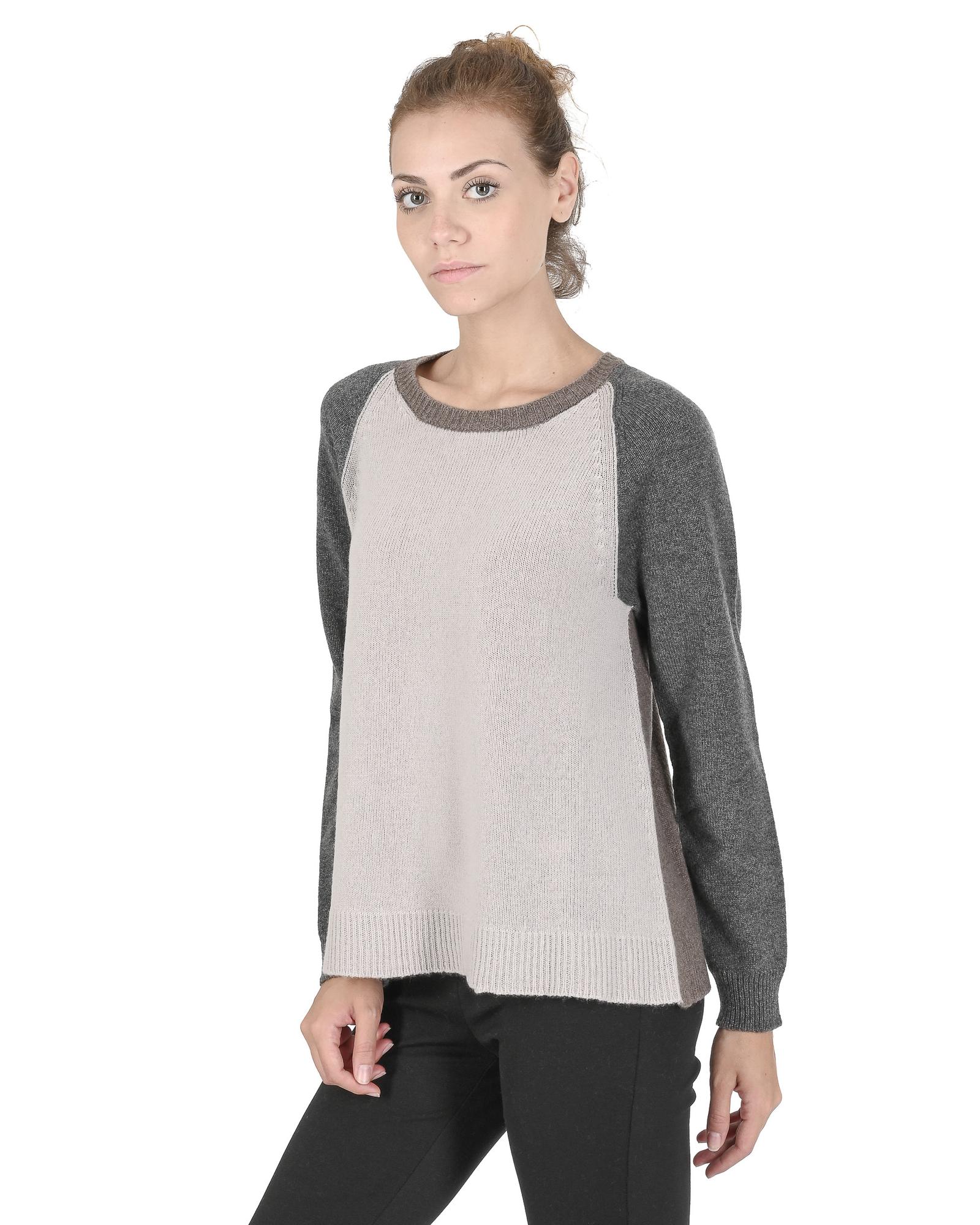 V539-BTB107905-202508311955-00 Premium Cashmere Womens Round Neck Sweater - 42 EU - Image 1