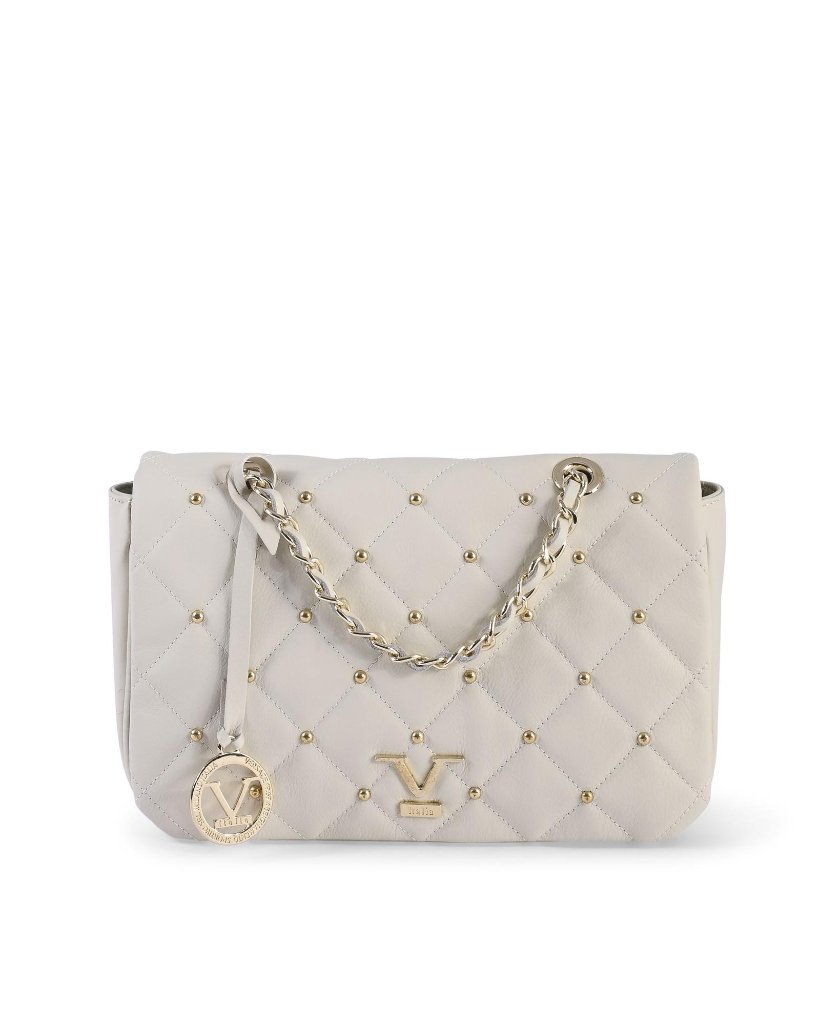 V539-BTB109399-202506160302-00 V Italia by VERSACE 1969 ABBIGLIAMENTO SPORTIVO SRL Women's Leather Shoulder Bag - One Size - Image 1