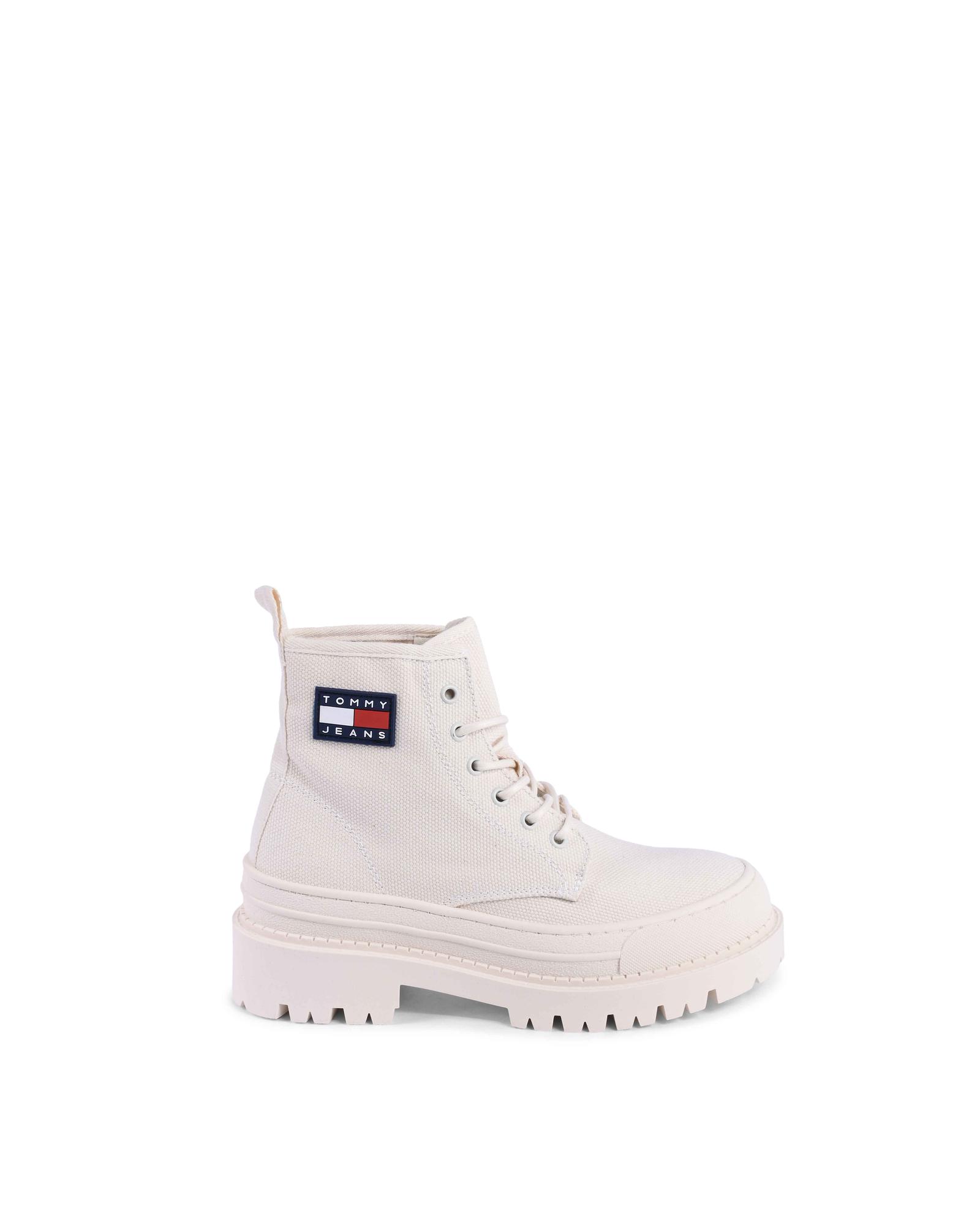 V539-BTB113891-202506152354-00 Platform Canvas Boots LaceUp - 38 IT - Image 1