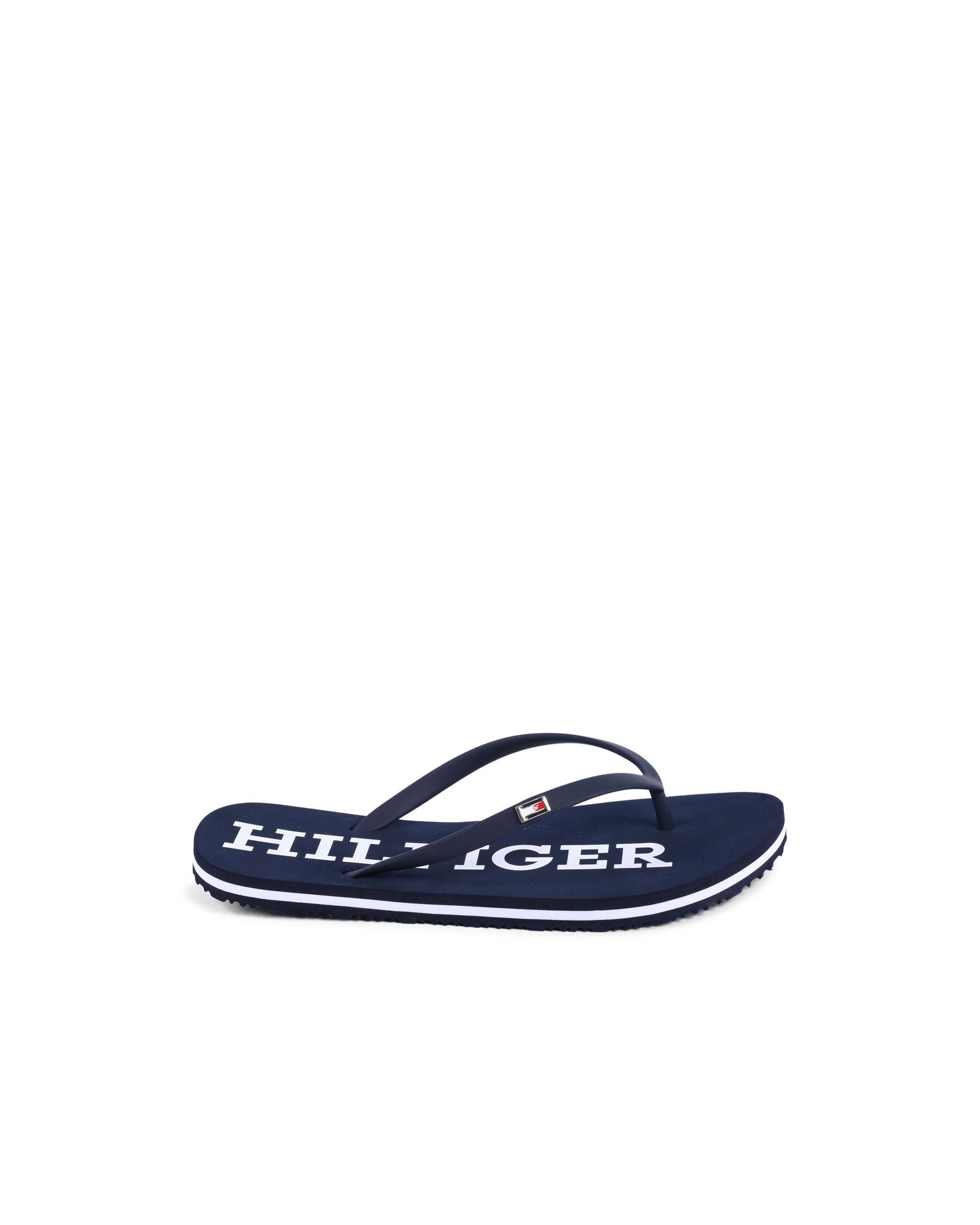 V539-BTB113975-202506160326-00 Hilfiger Logo Flip Flops Summer Sandals - 41 EU - Image 1
