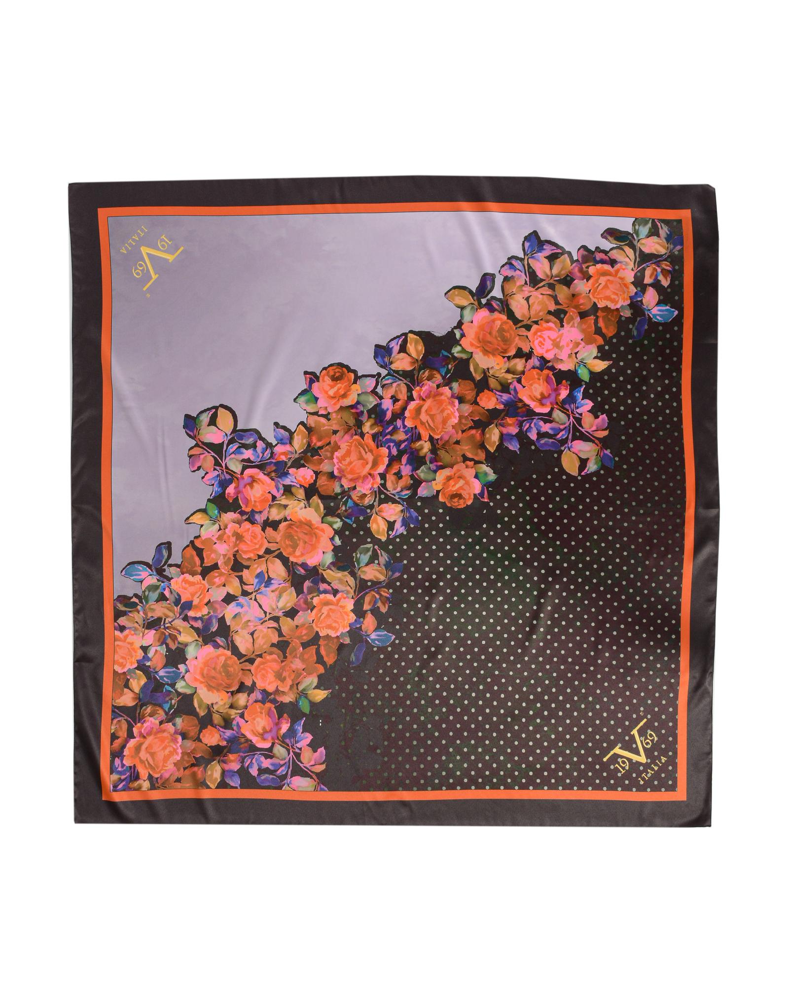 V539-BTB59952-202509010000-00 Foulard with Flower Pattern - One Size - Image 1