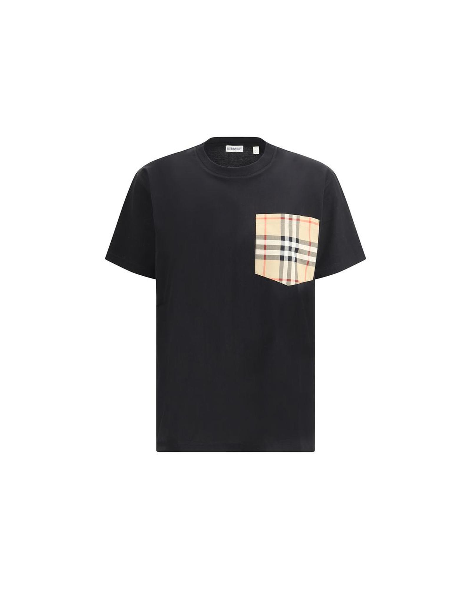 V539-BU-8103970A1189-XS-202508300820-00 Burberry Women's Archive Check pocket t-shirt - XS - Image 1