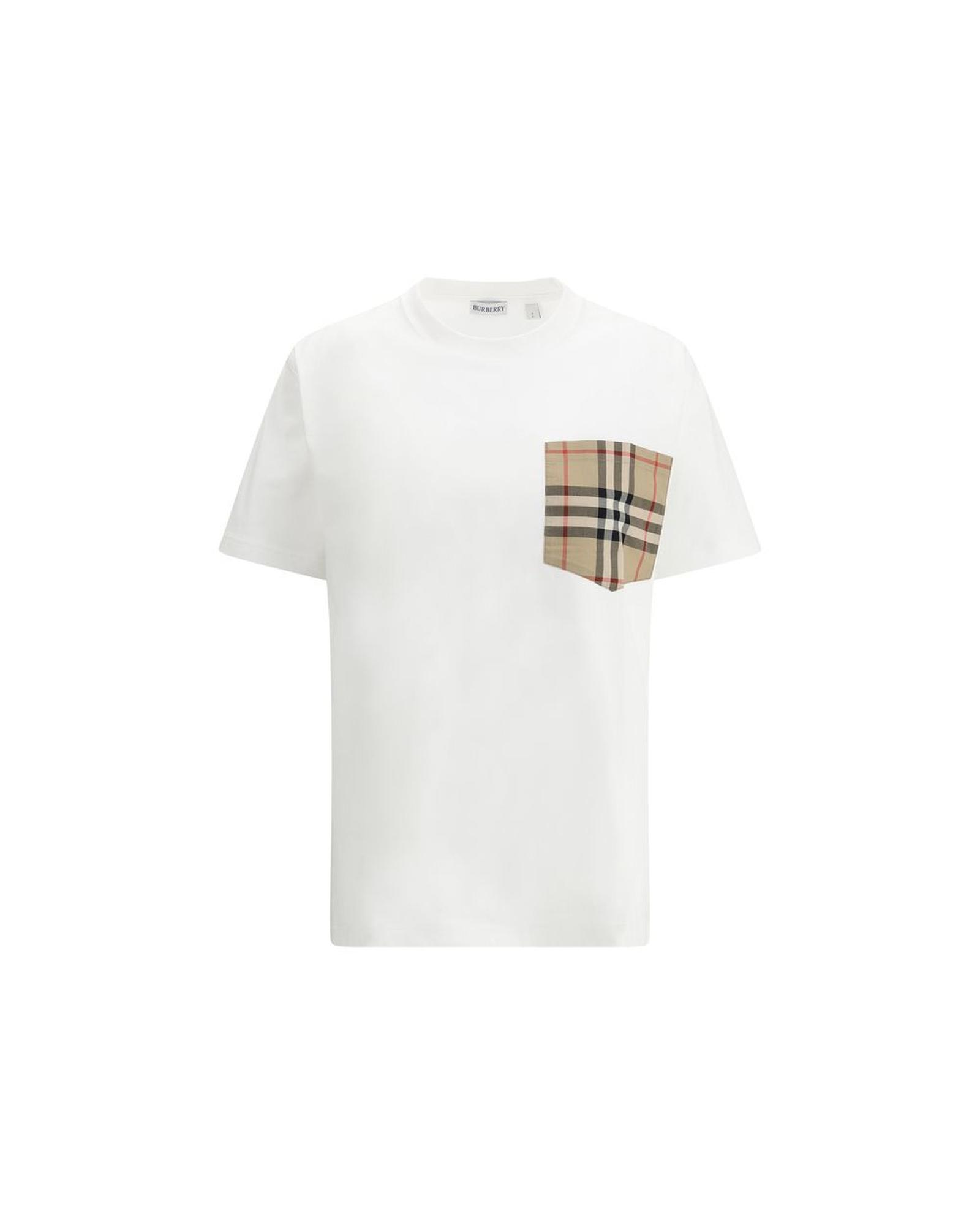 V539-BU-8103971A1464-L-202508300840-00 Burberry Women's Archive Check pocket t-shirt - L - Image 1