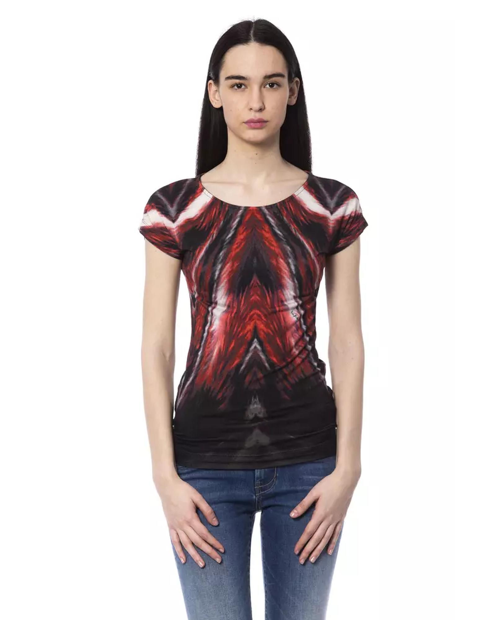 V539-BY-17700-XS-202509011725-00 Round Neck T-Shirt with Front Print XS Women - Image 1