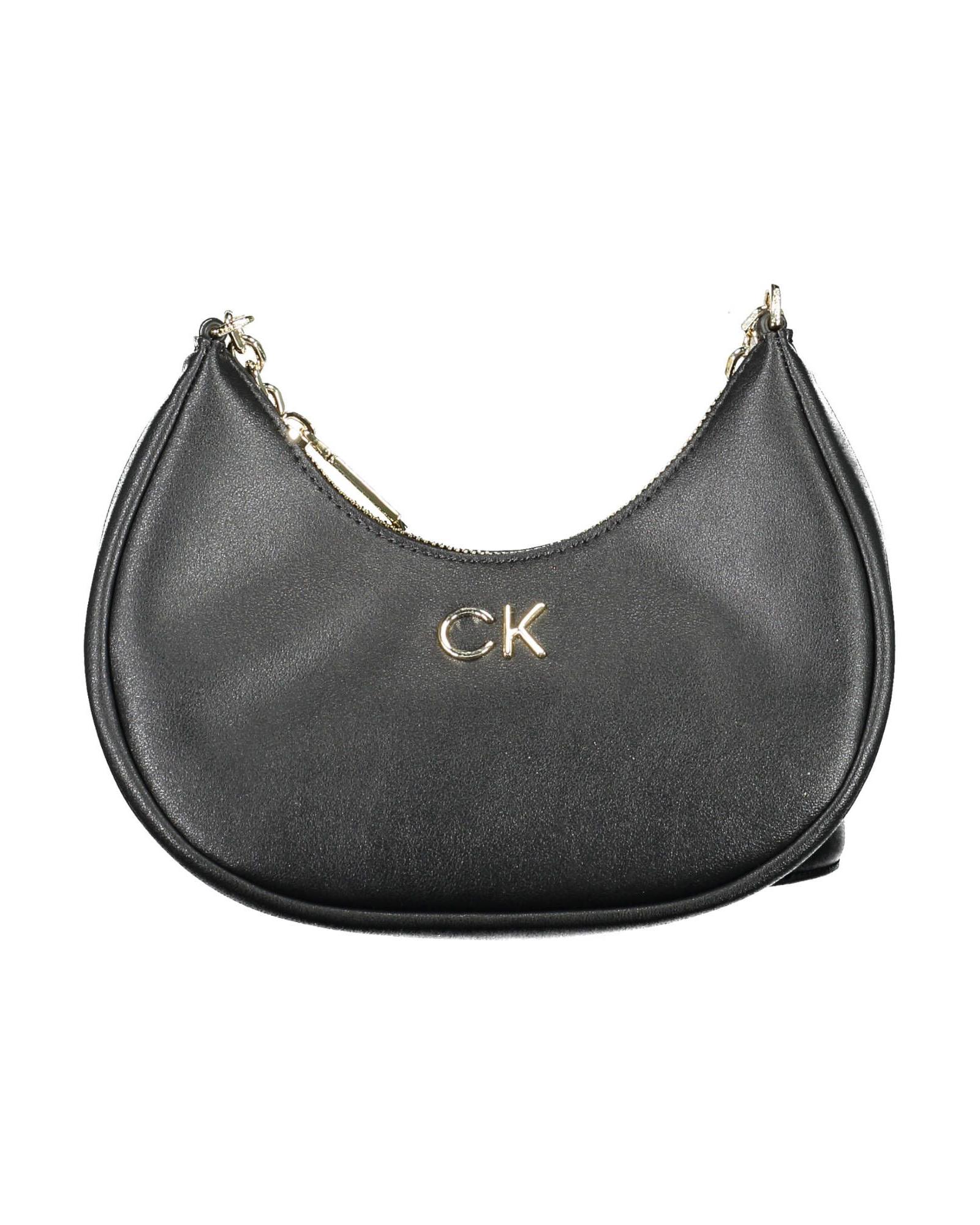V539-CA-14081-202506160325-00 Calvin Klein Women's Elegant Black Chain Shoulder Bag - One Size - Image 1