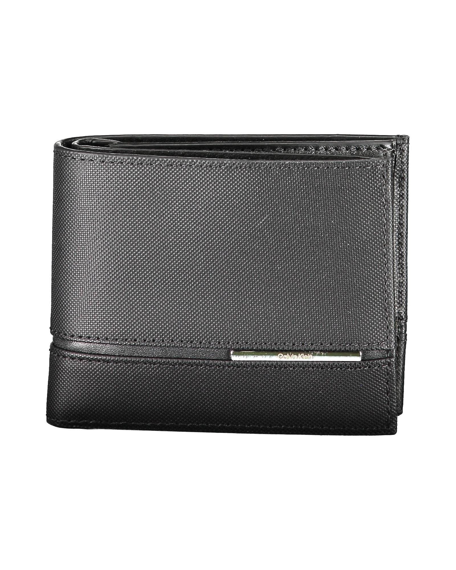 V539-CA-14277-202506160326-00 Calvin Klein Men's Black Leather Wallet - One Size - Image 1