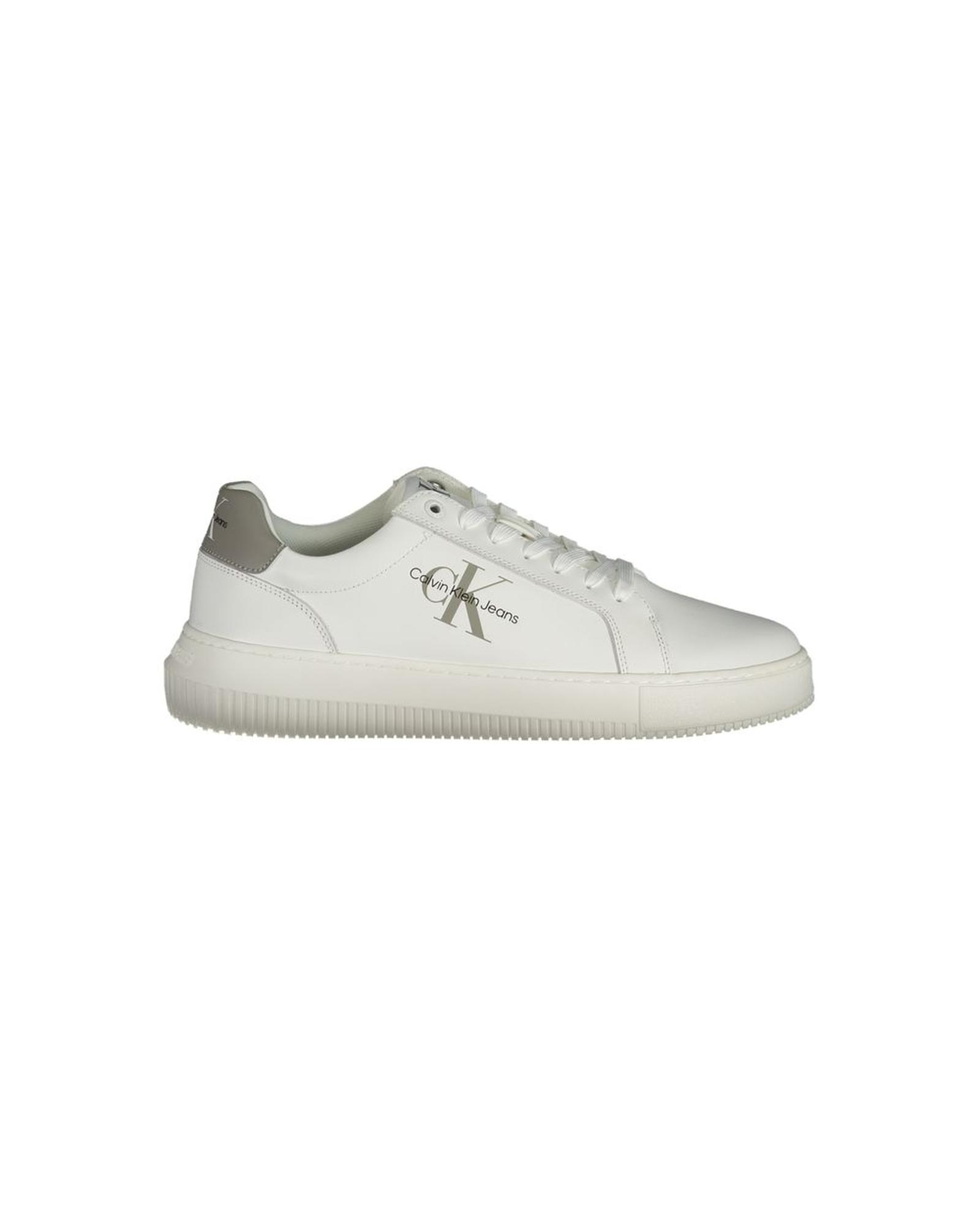 V539-CA-33702-EU46-202506161521-00 Calvin Klein Men's White Polyester Sneaker - 46 EU - Image 1