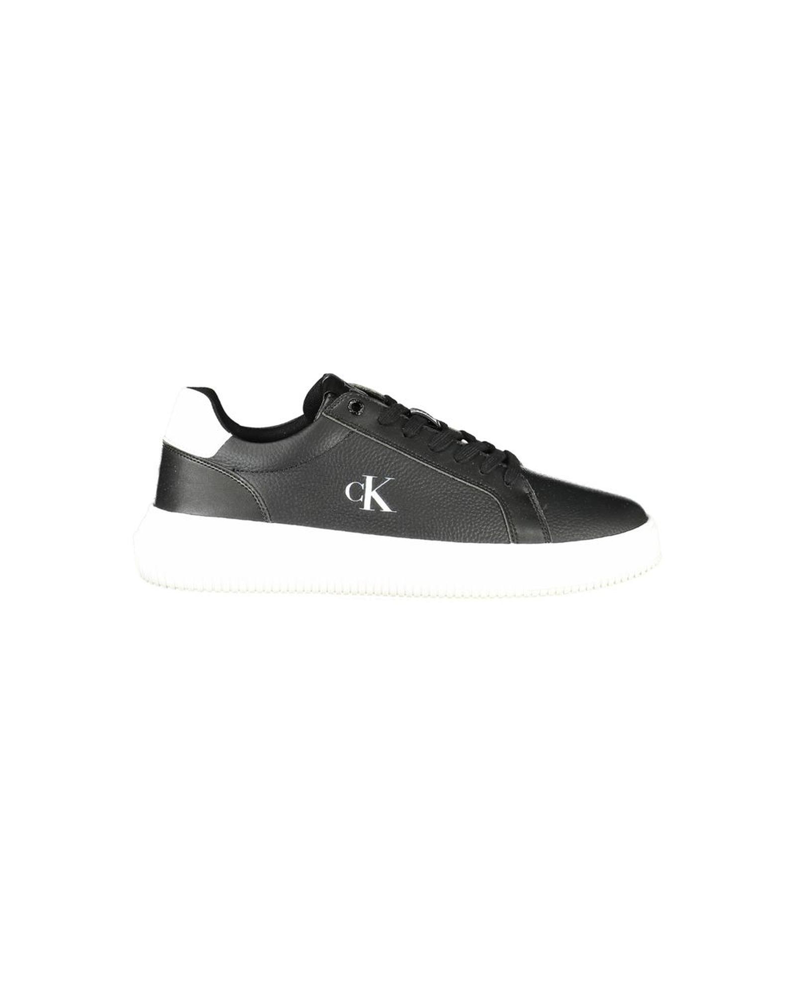 V539-CA-35329-EU44US11-202506161415-00 Calvin Klein Men's Black Leather Sneaker - 44 EU - Image 1