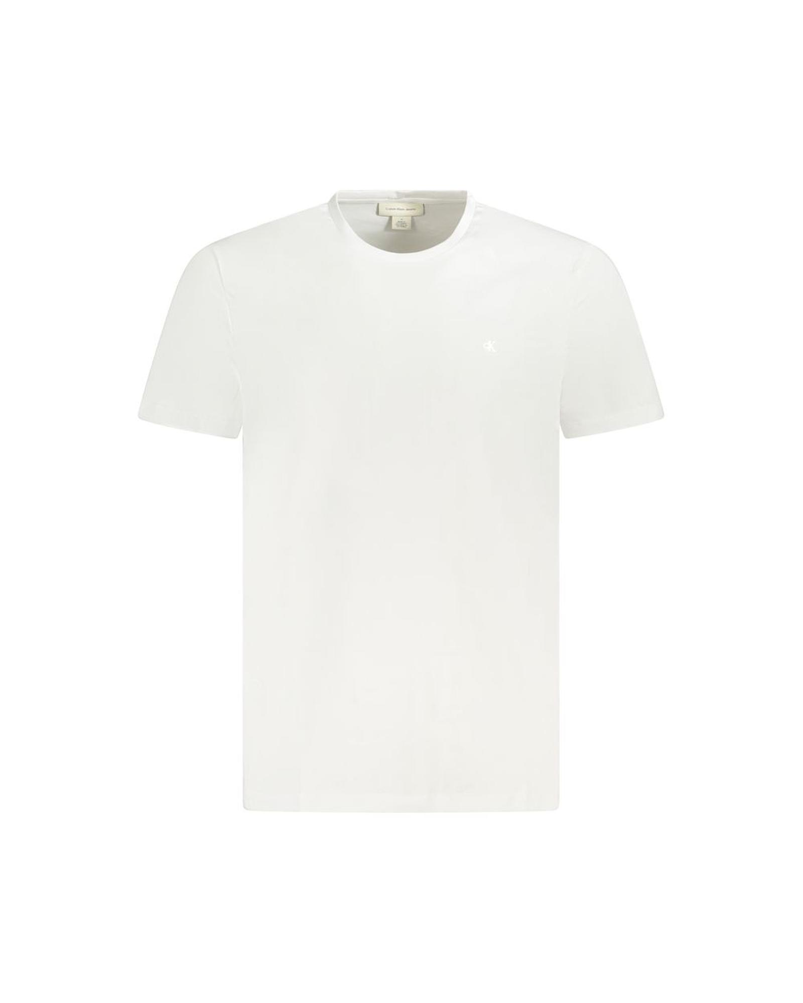 V539-CA-35628-S-202506161422-00 Calvin Klein Men's White Cotton T-Shirt - S - Image 1