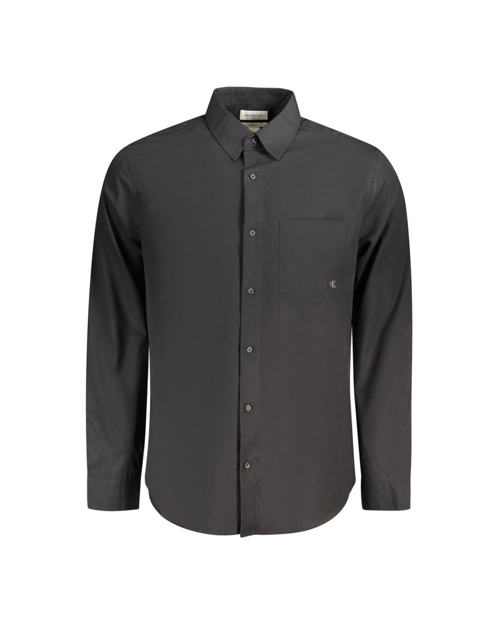 V539-CA-35633-S-202506191926-00 Calvin Klein Men's Black Cotton Shirt - S - Image 1