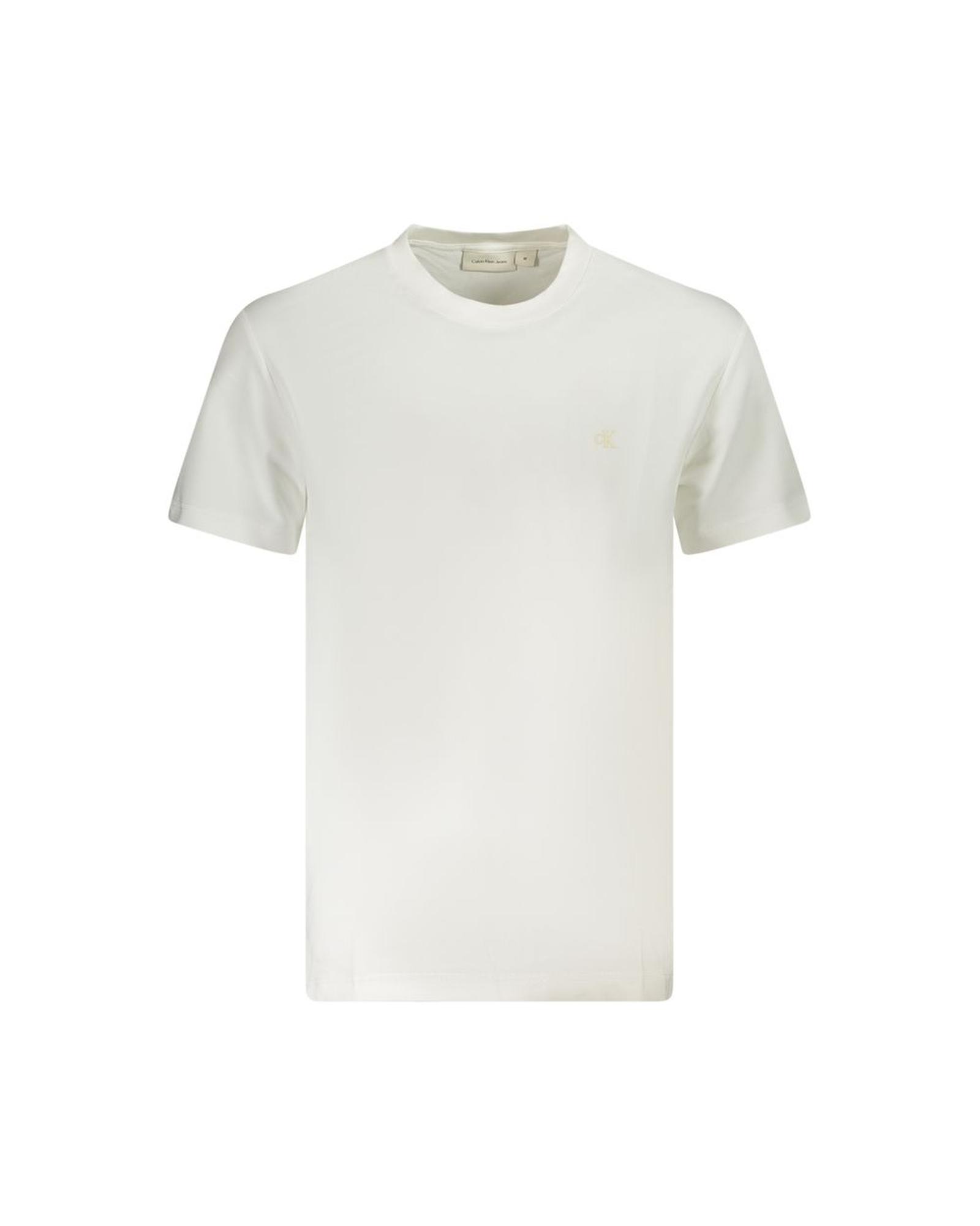 V539-CA-36272-XL-202506161512-00 Calvin Klein Men's White Cotton T-Shirt - XL - Image 1