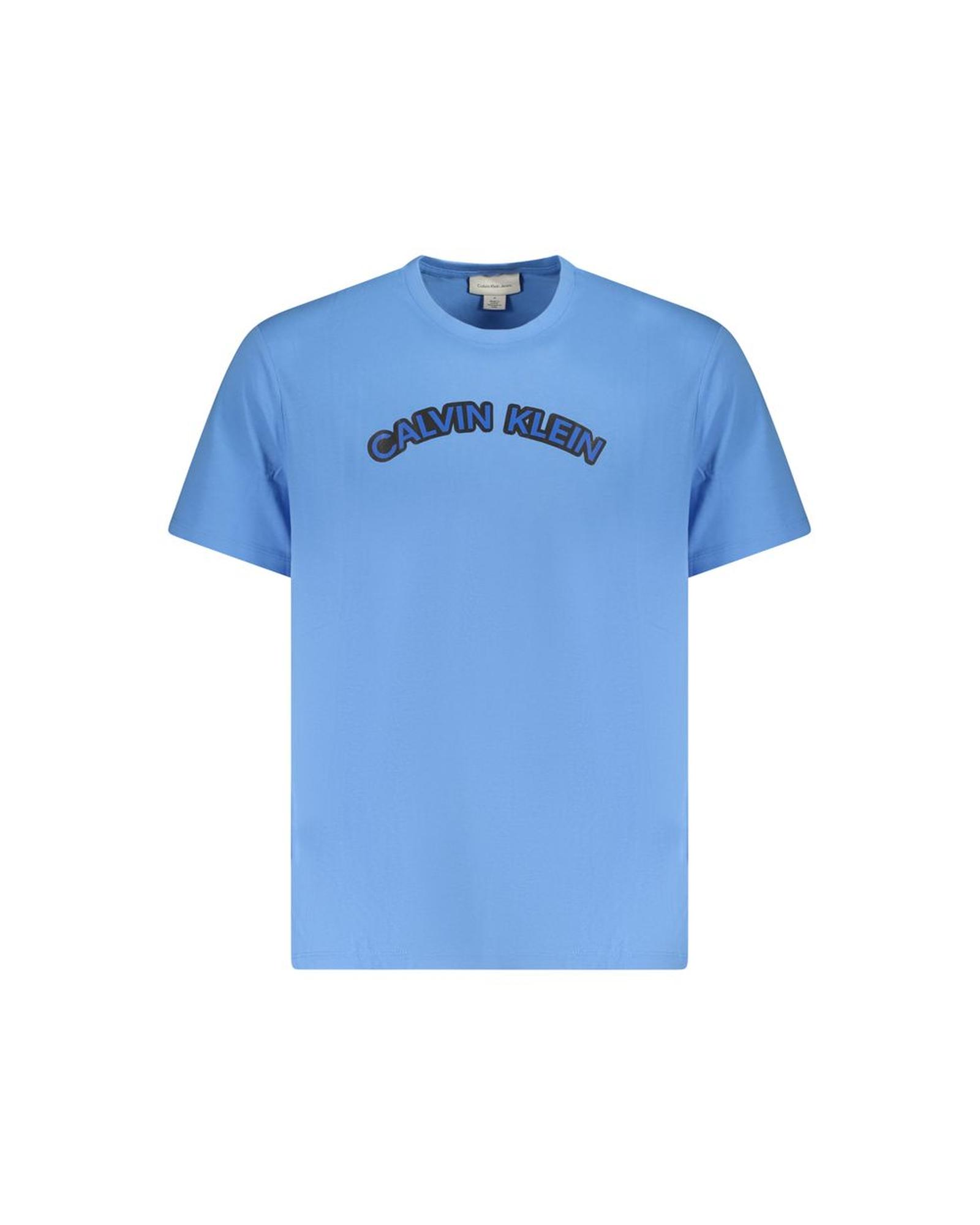 V539-CA-36274-XL-202506161515-00 Calvin Klein Men's Light Blue Cotton T-Shirt - XL - Image 1