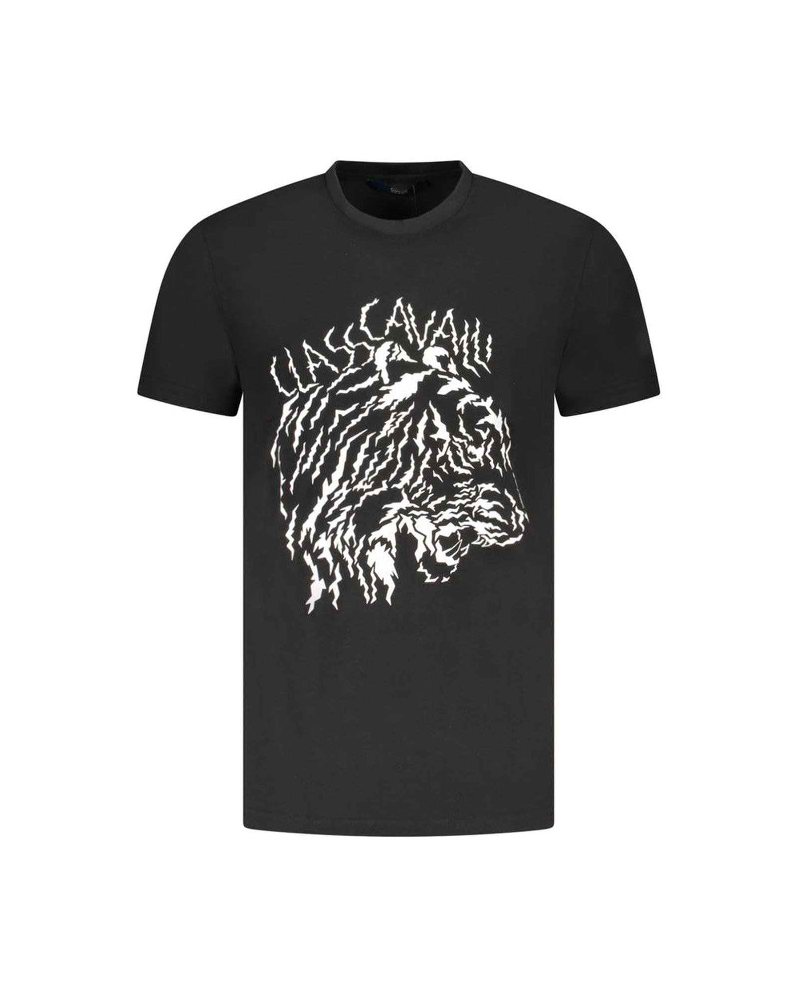 V539-CA-36688-M-202506161437-00 Cavalli Class Men's Black Cotton T-Shirt - M - Image 1